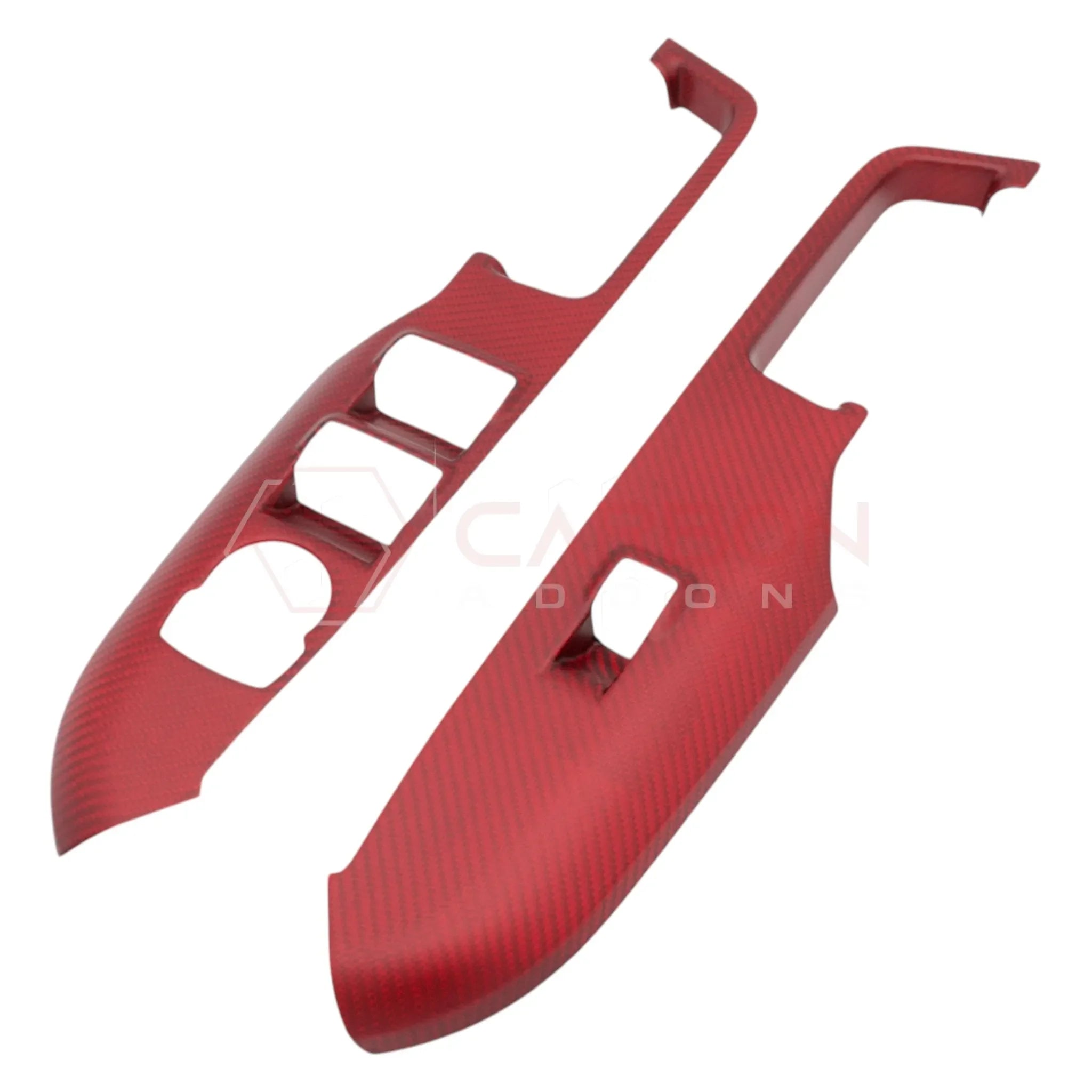 Real Carbon Fiber Window Switch Control Trim Covers for 2024+ Ford Mustang