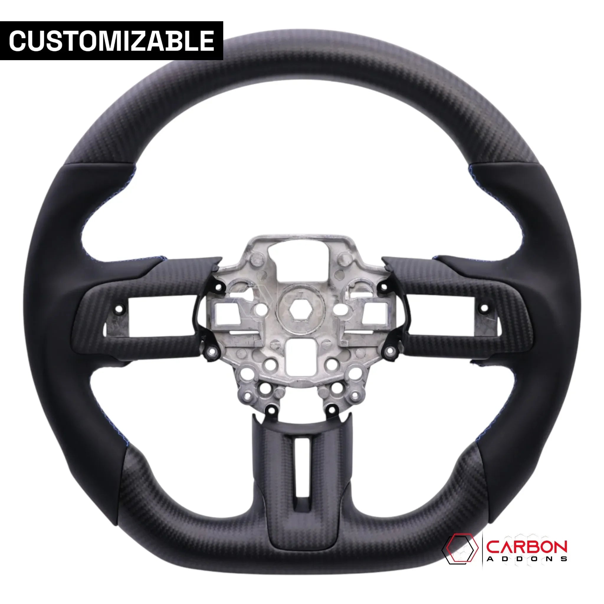 Custom Carbon Fiber Steering Wheel Core for 2015–2023 Ford Mustang