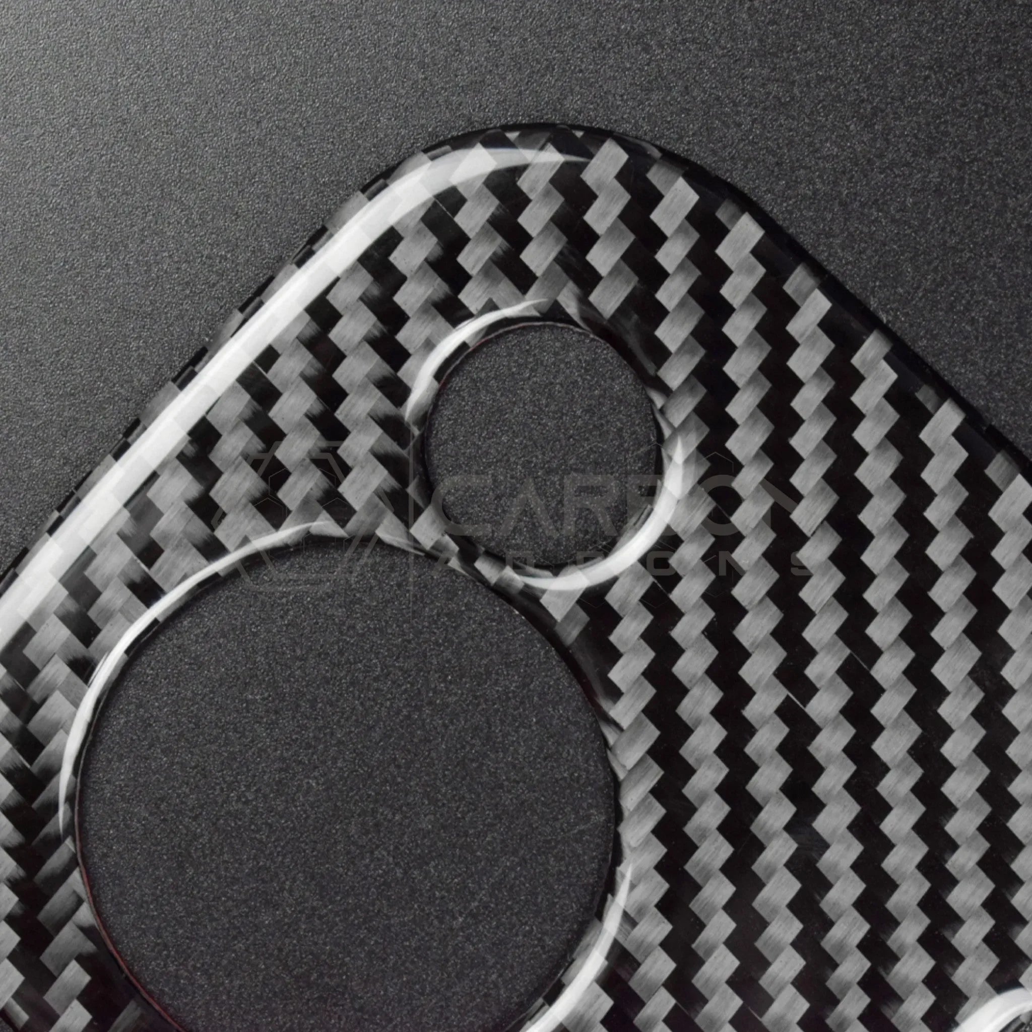 Real Carbon Fiber Overhead Dome Reading Light Trim Overlay For S197 Mustang 2005-2009