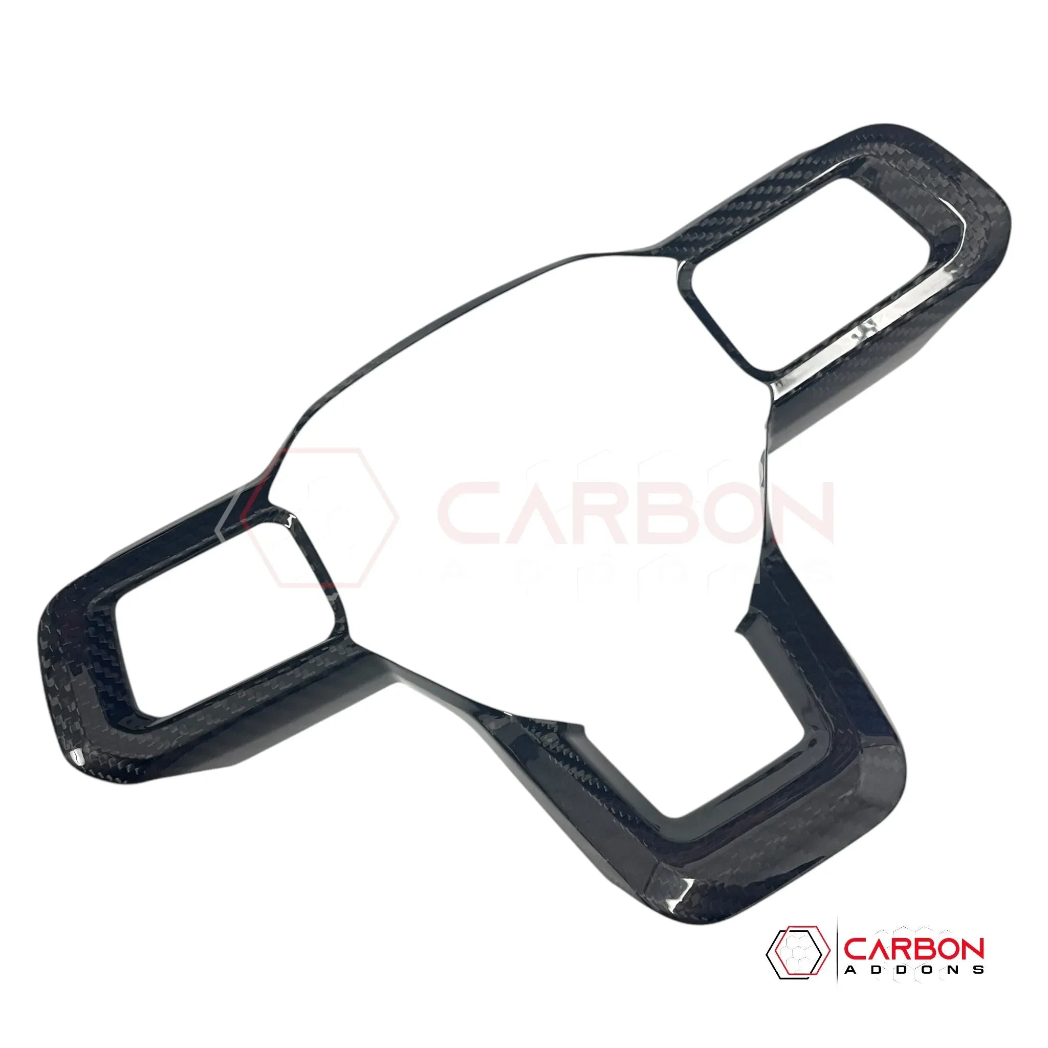 Real Carbon Fiber Steering Wheel Trim Covers for 2024+ Ford Mustang