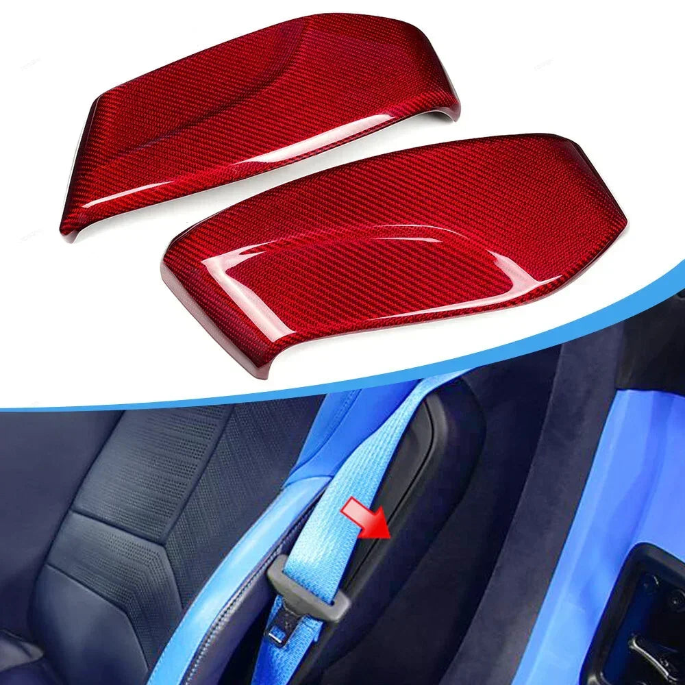 Real Carbon Fiber Interior Seat Side Panel Trim for Corvette C8 (2020–2027 Stingray, Z51, Z06)