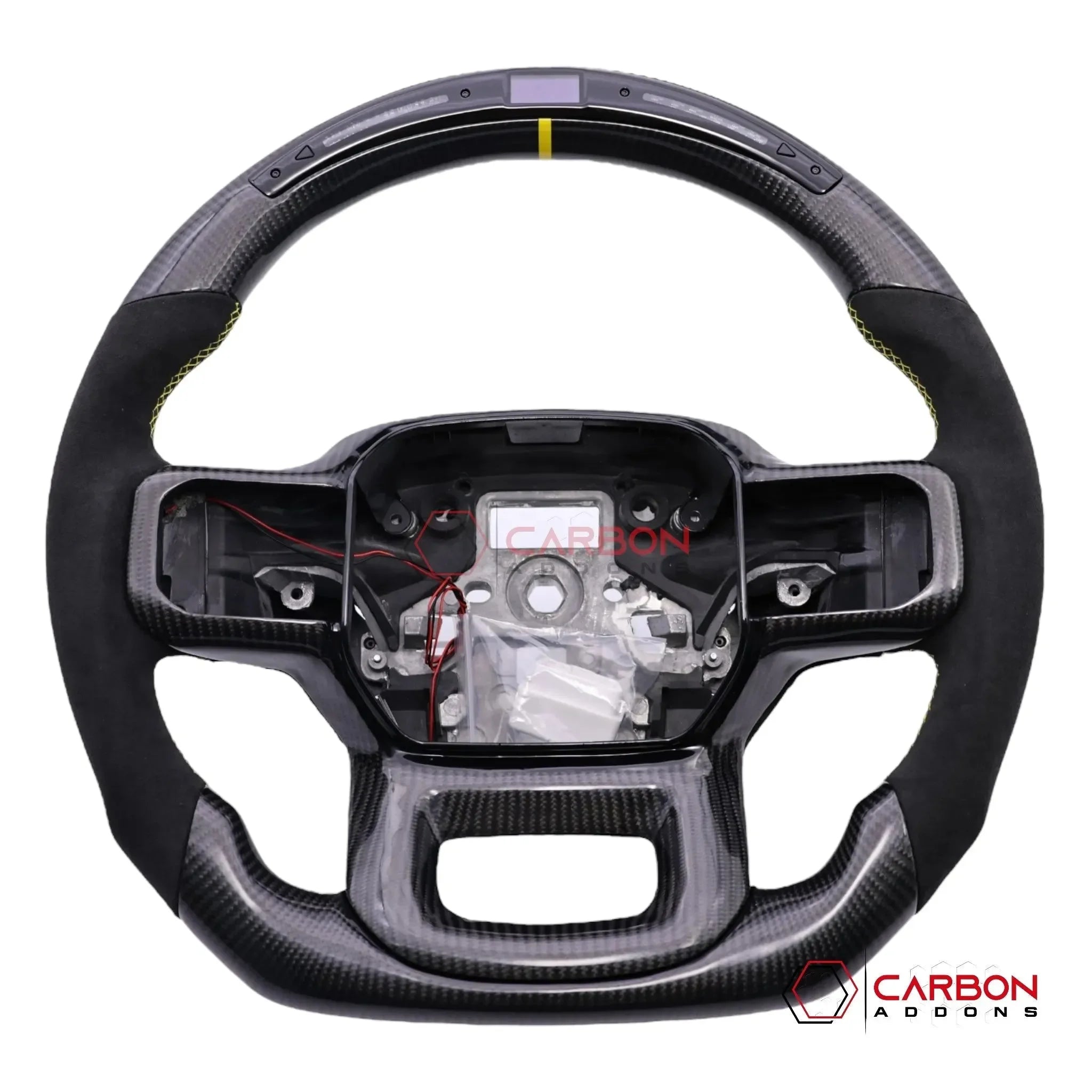 Customizable Heated Carbon Fiber Steering Wheel for Ford F150 (2021-2026)