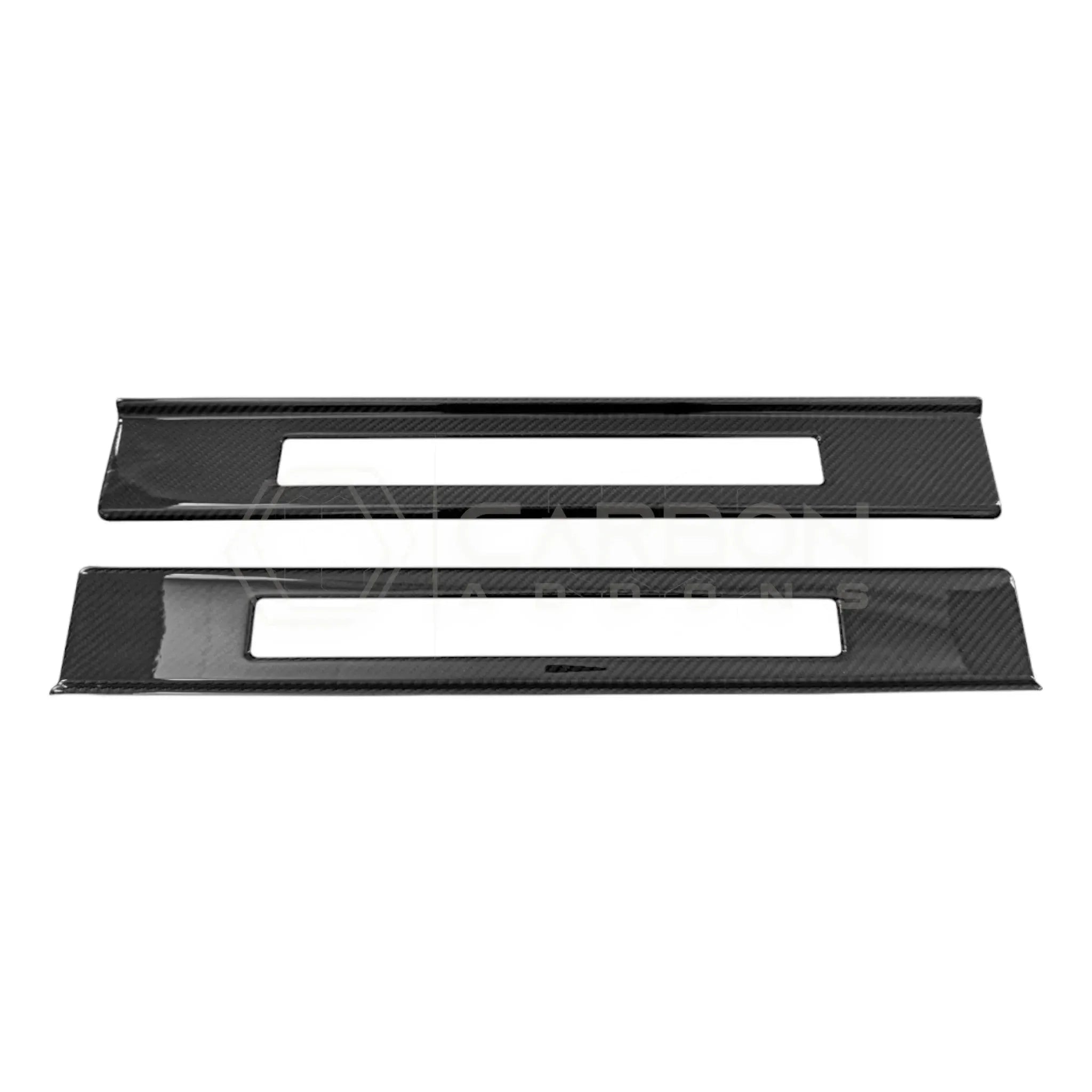 Real Carbon Fiber Door Sill Trim Covers for 2024+ Ford Mustang