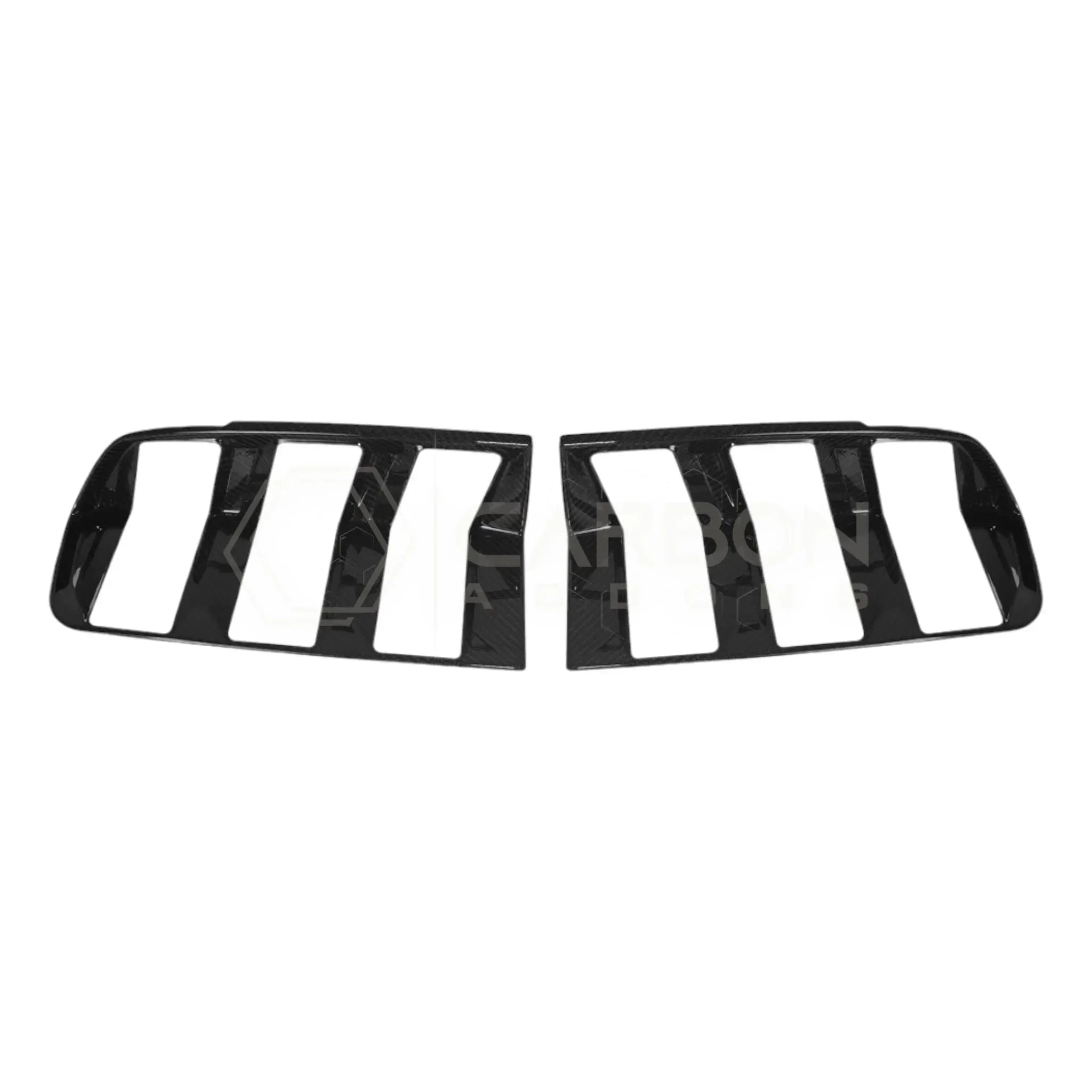Real Carbon Fiber Taillight Trim Covers for 2024+ Ford Mustang