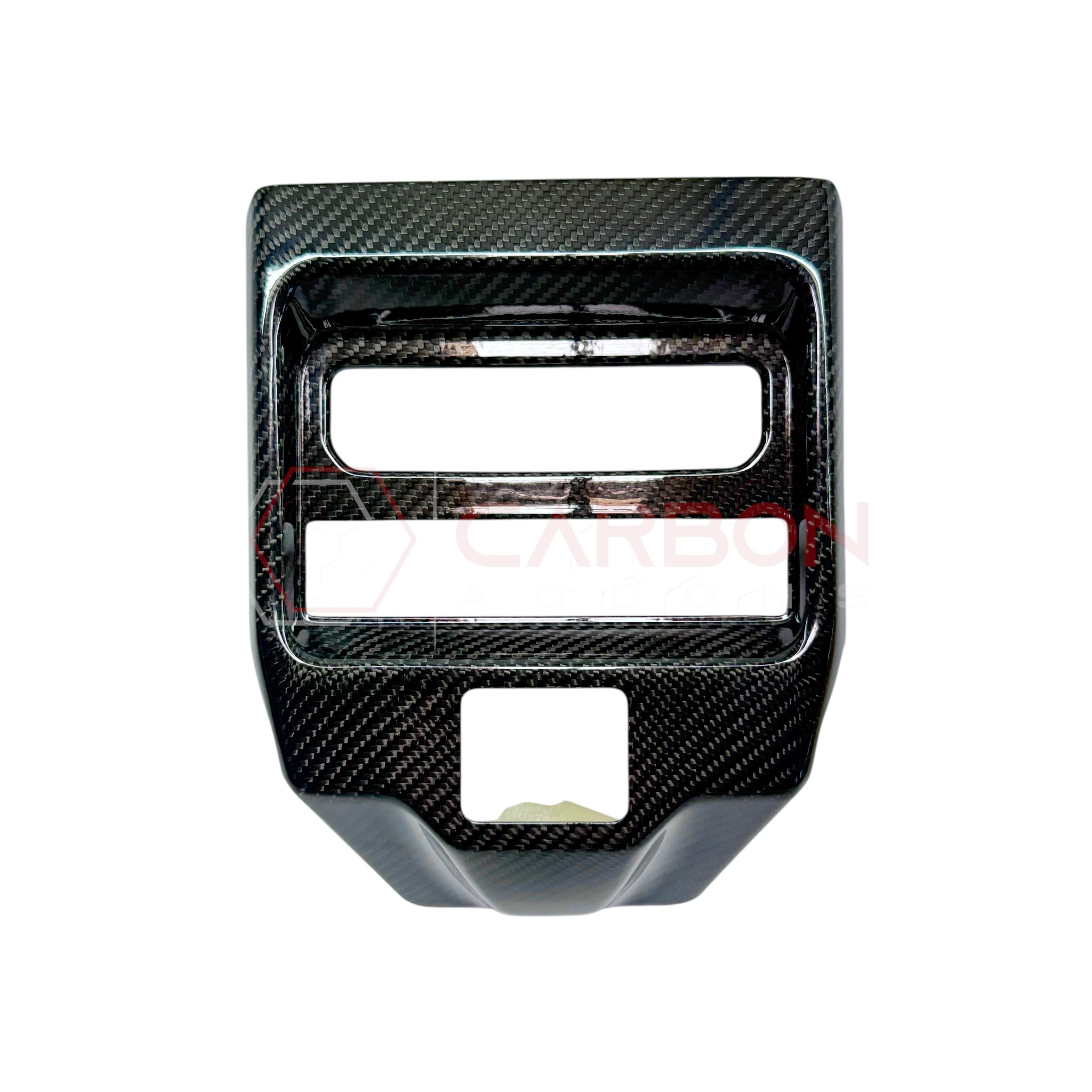 2019+ RAM 1500/TRX Interior Rear AC Vent Center Trim Real Carbon Fiber Cover
