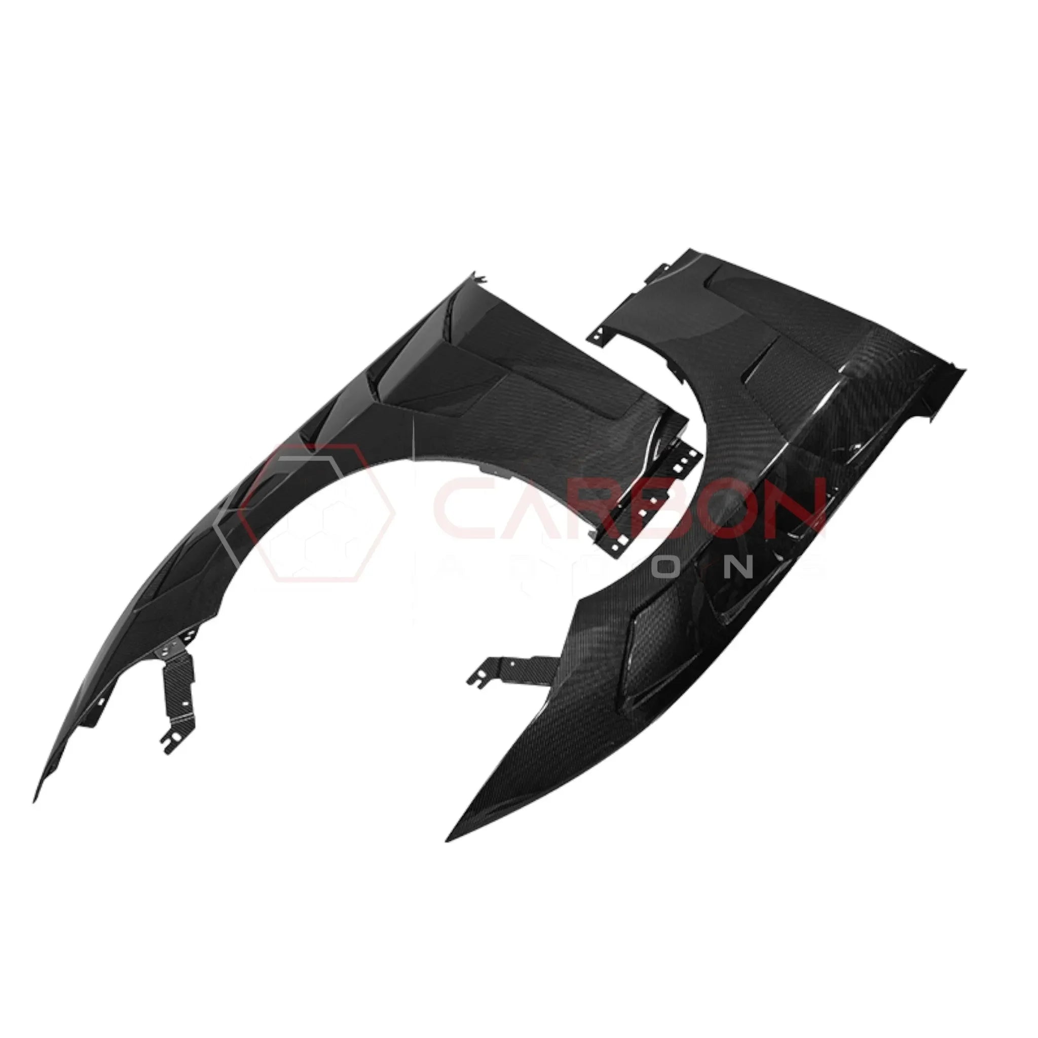GTD-Style Carbon Fiber Front Fenders for 2024+ Ford Mustang (V1)