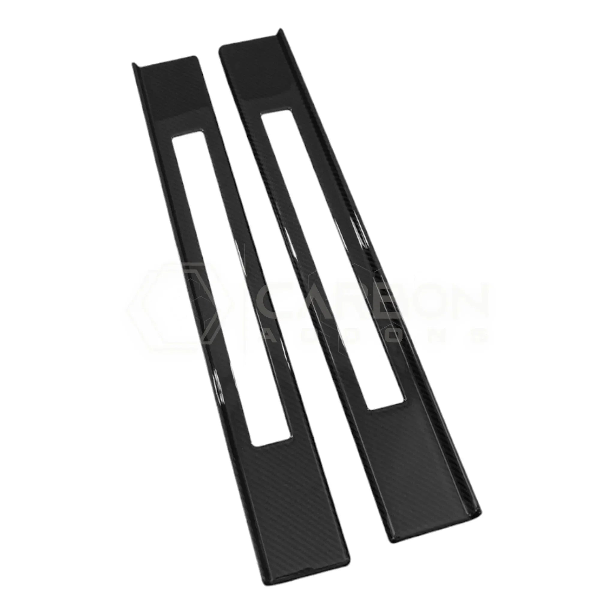 Real Carbon Fiber Door Sill Trim Covers for 2024+ Ford Mustang
