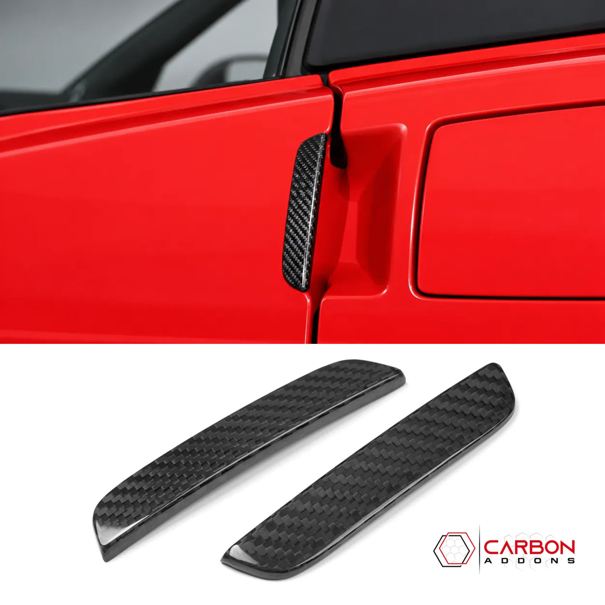 2005–2013 C6 Corvette Real Carbon Fiber Exterior Door Handle Covers