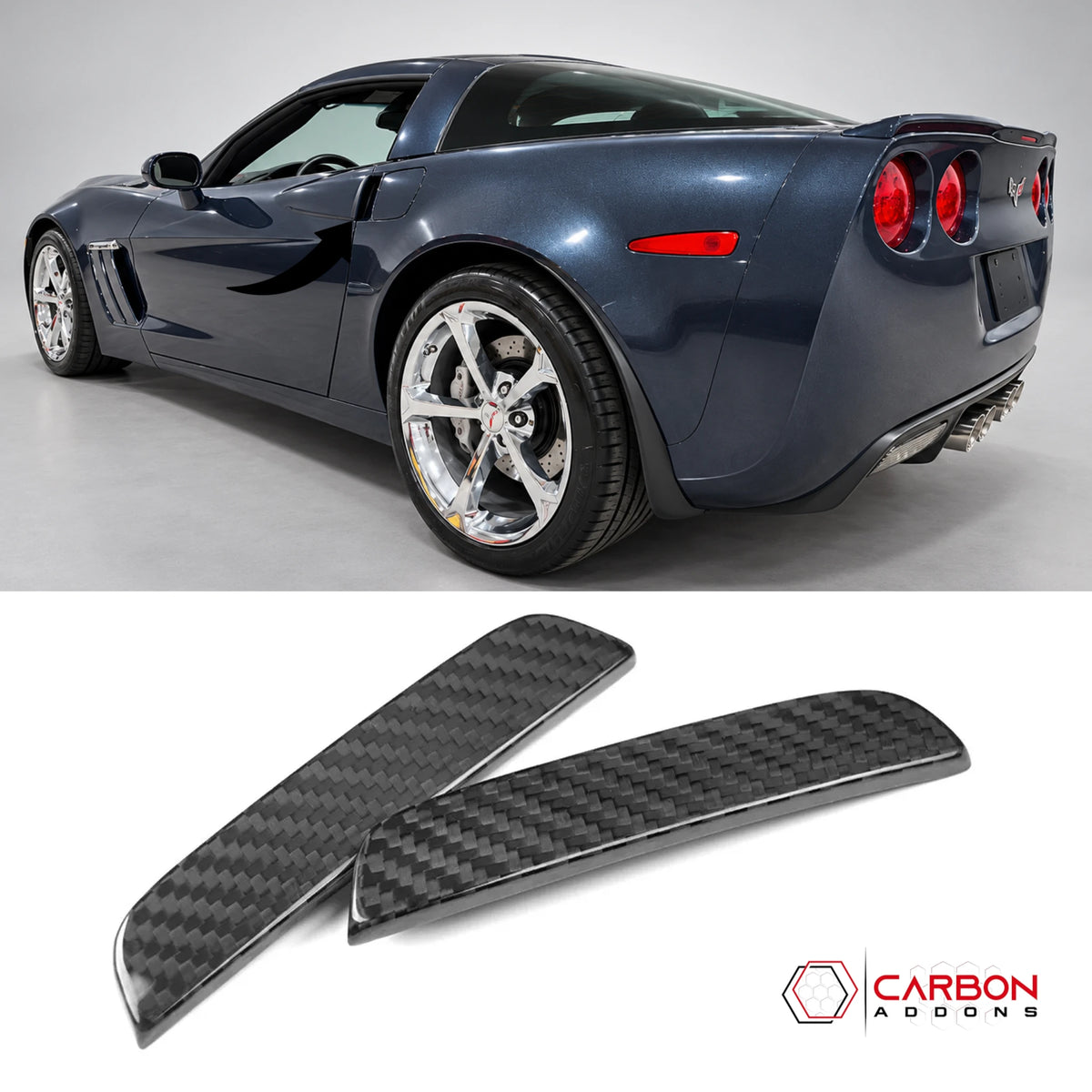 2005–2013 C6 Corvette Real Carbon Fiber Exterior Door Handle Covers