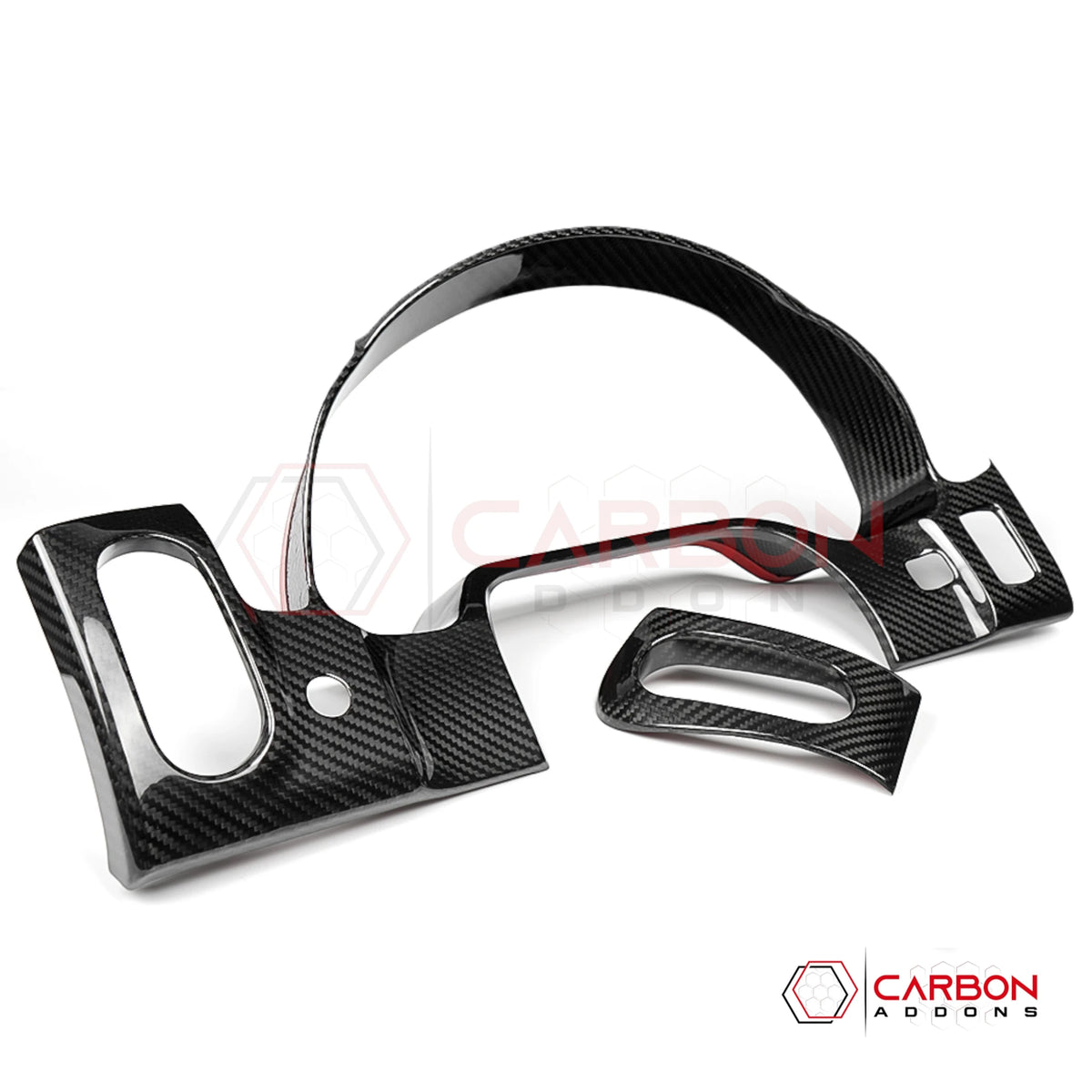 2005–2013 C6 Corvette Real Carbon Fiber Gauge Cluster & Dash Vent Trim Covers – Coupe Only (2pcs)