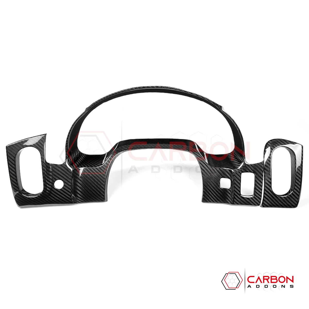 2005–2013 C6 Corvette Real Carbon Fiber Gauge Cluster & Dash Vent Trim Covers – Coupe Only (2pcs)