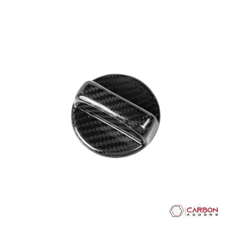 2010-2015 Camaro Carbon Fiber Gas Lid Cover - carbonaddons Carbon Fiber Parts, Accessories, Upgrades, Mods