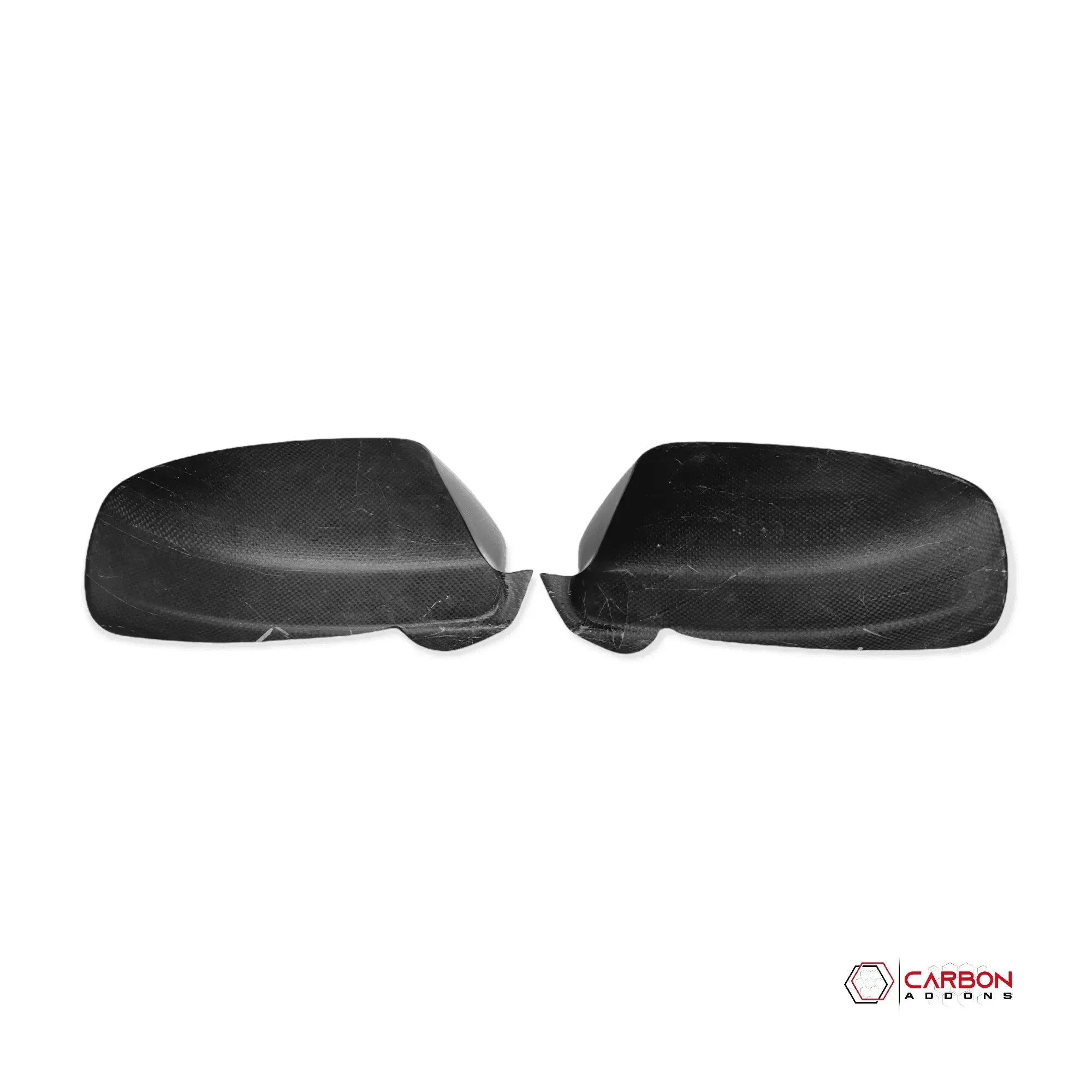 Real carbon fiber mirror caps for American vehicles, sleek and durable design