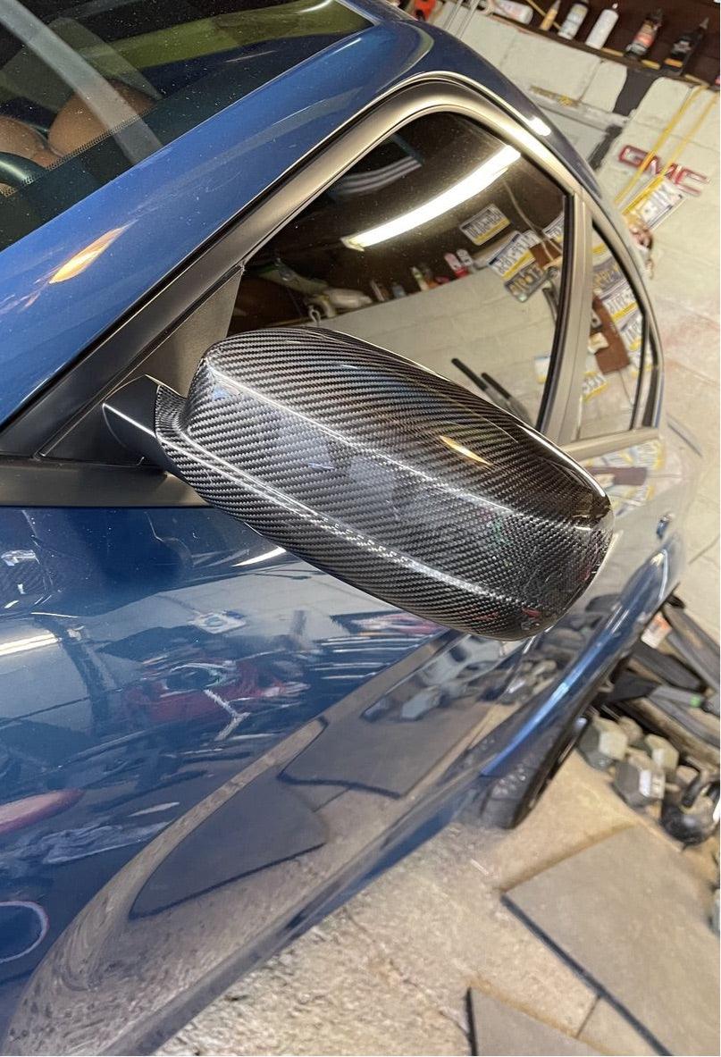 2011-2023 Dodge Charger Chrysler 300 Real Carbon Fiber Exterior Mirror Covers - carbonaddons Carbon Fiber Parts, Accessories, Upgrades, Mods