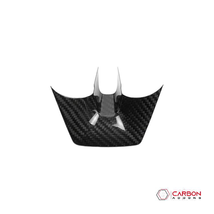2012-2015 Chevy Camaro Carbon Fiber Lower Steering Wheel Trim Cover - carbonaddons Carbon Fiber Parts, Accessories, Upgrades, Mods
