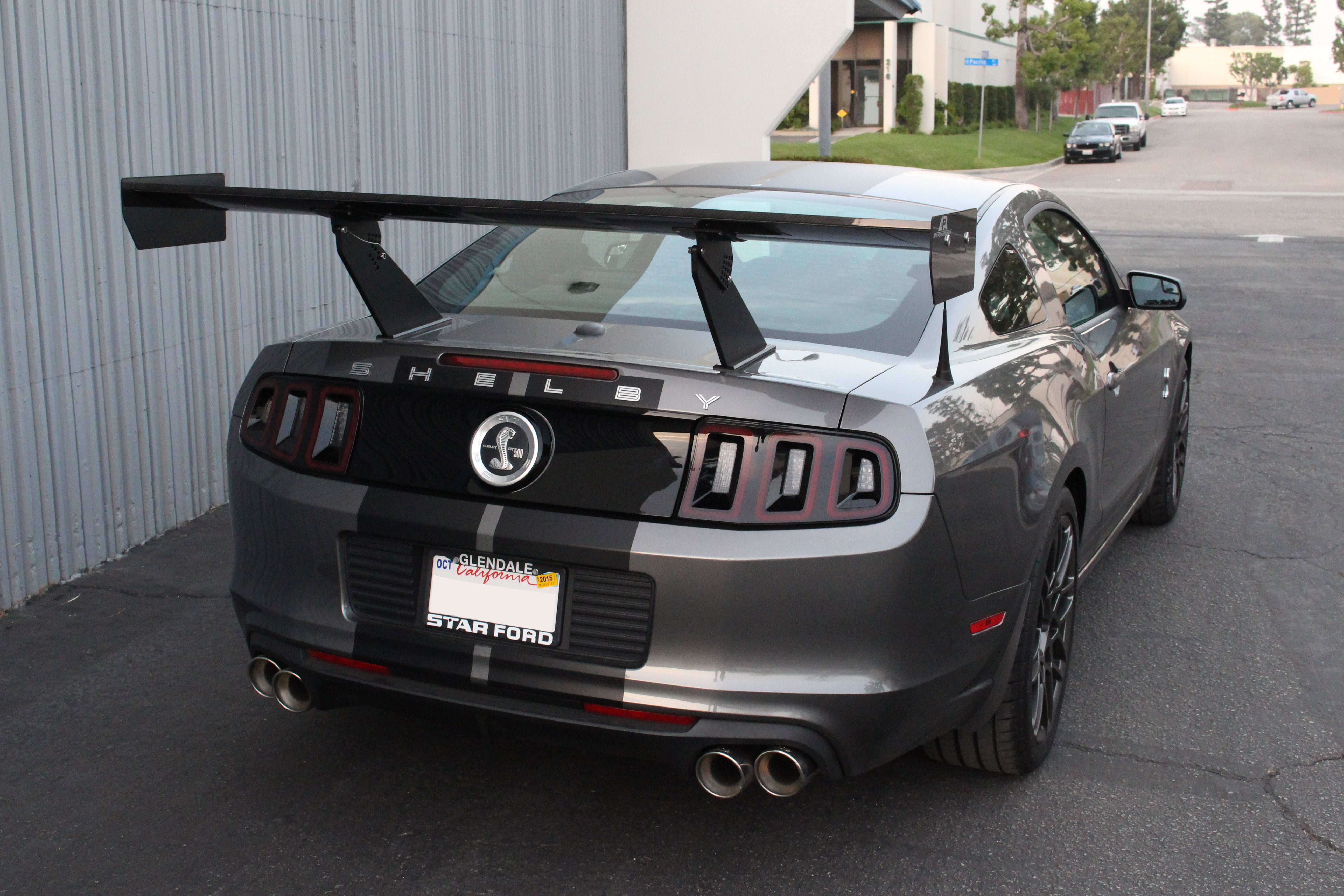 APR Performance GT-250 Carbon Fiber Adjustable Rear Wing for 2010–2014 Ford Mustang