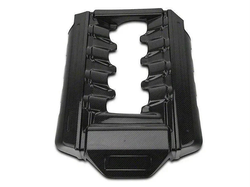Real carbon fiber engine cover for American muscle cars like Camaro, Mustang, Charger