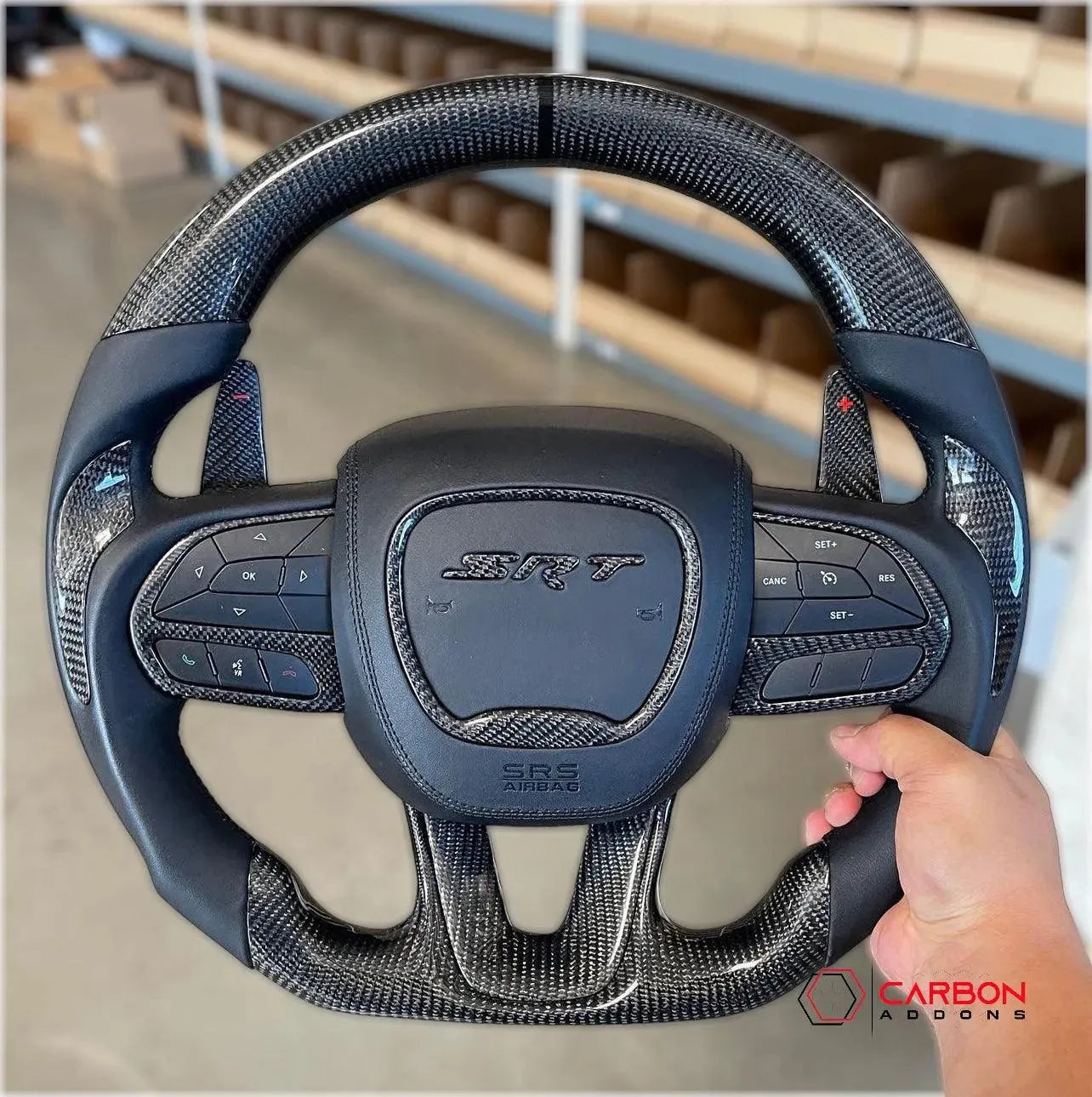 2015+ Dodge Charger Challenger Durango Jeep Custom Airbag Housing - carbonaddons Carbon Fiber Parts, Accessories, Upgrades, Mods