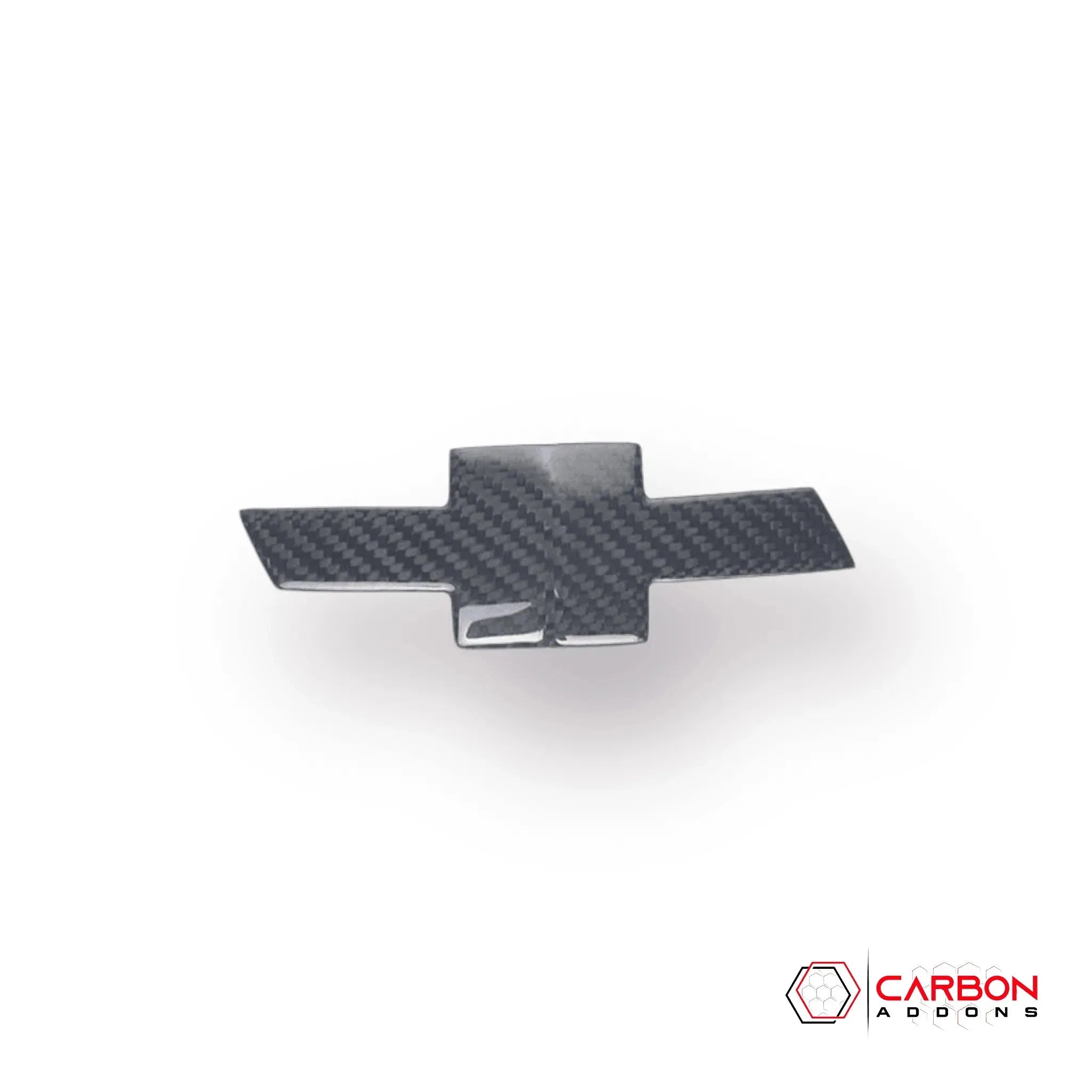 2016-2024 Camaro Carbon Fiber Exterior Bow tie Covers - carbonaddons Carbon Fiber Parts, Accessories, Upgrades, Mods