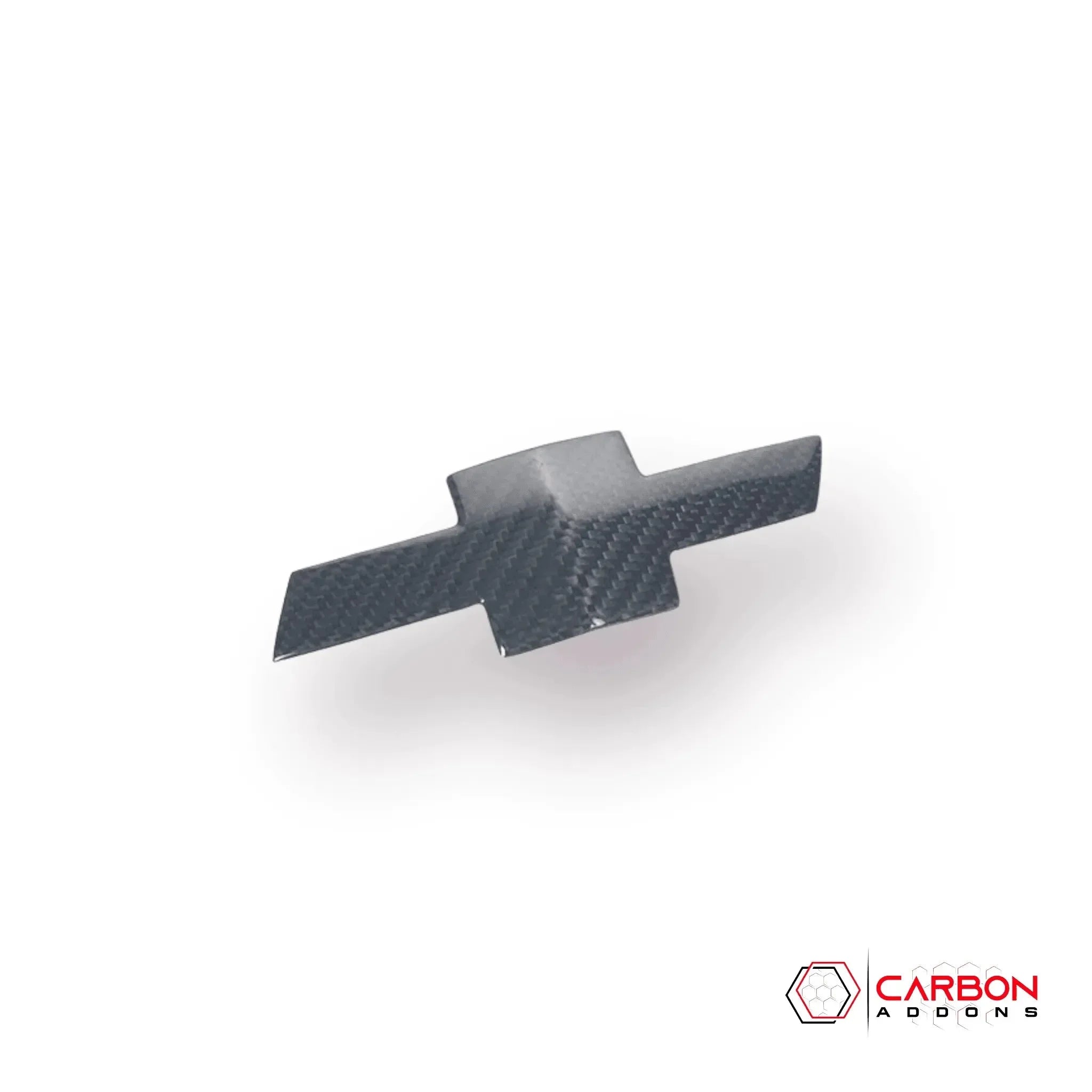 2016-2024 Camaro Carbon Fiber Exterior Bow tie Covers - carbonaddons Carbon Fiber Parts, Accessories, Upgrades, Mods