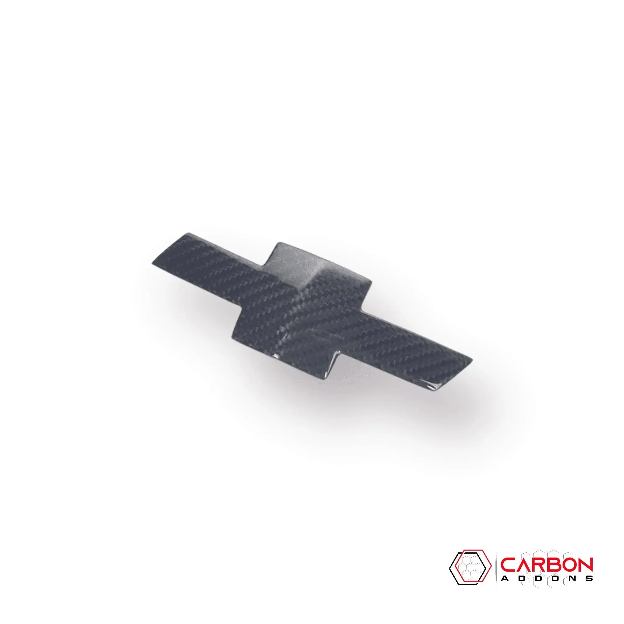 2016-2024 Camaro Carbon Fiber Exterior Bow tie Covers - carbonaddons Carbon Fiber Parts, Accessories, Upgrades, Mods