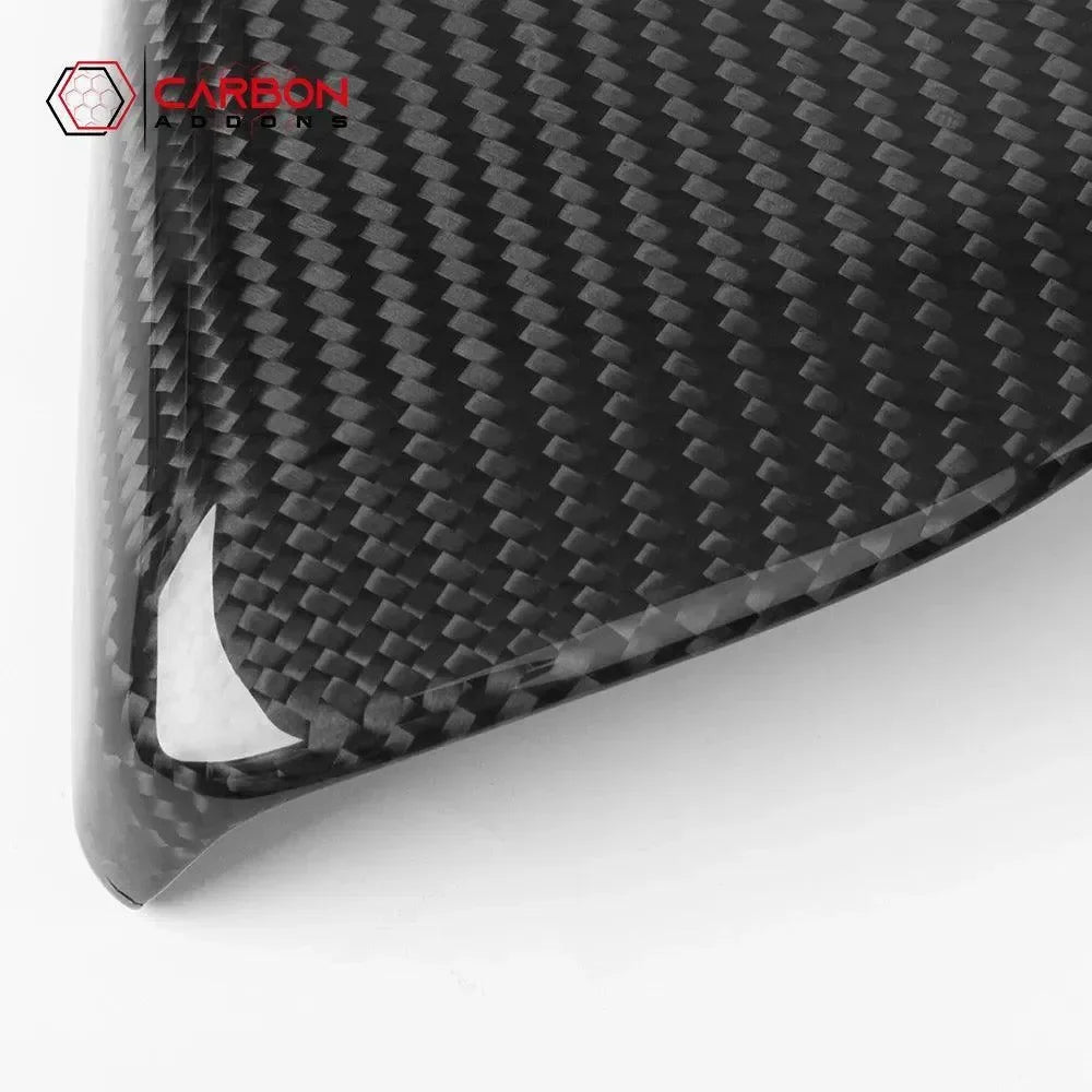 Real carbon fiber automotive part with glossy weave texture for Chevy, Ford, Dodge vehicles
