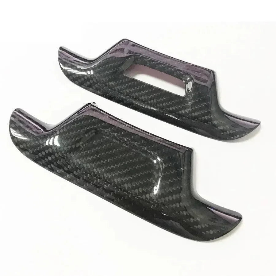 2016-2024 Camaro Carbon Fiber Lower Steering Wheel Emblem Trim Cover - carbonaddons Carbon Fiber Parts, Accessories, Upgrades, Mods