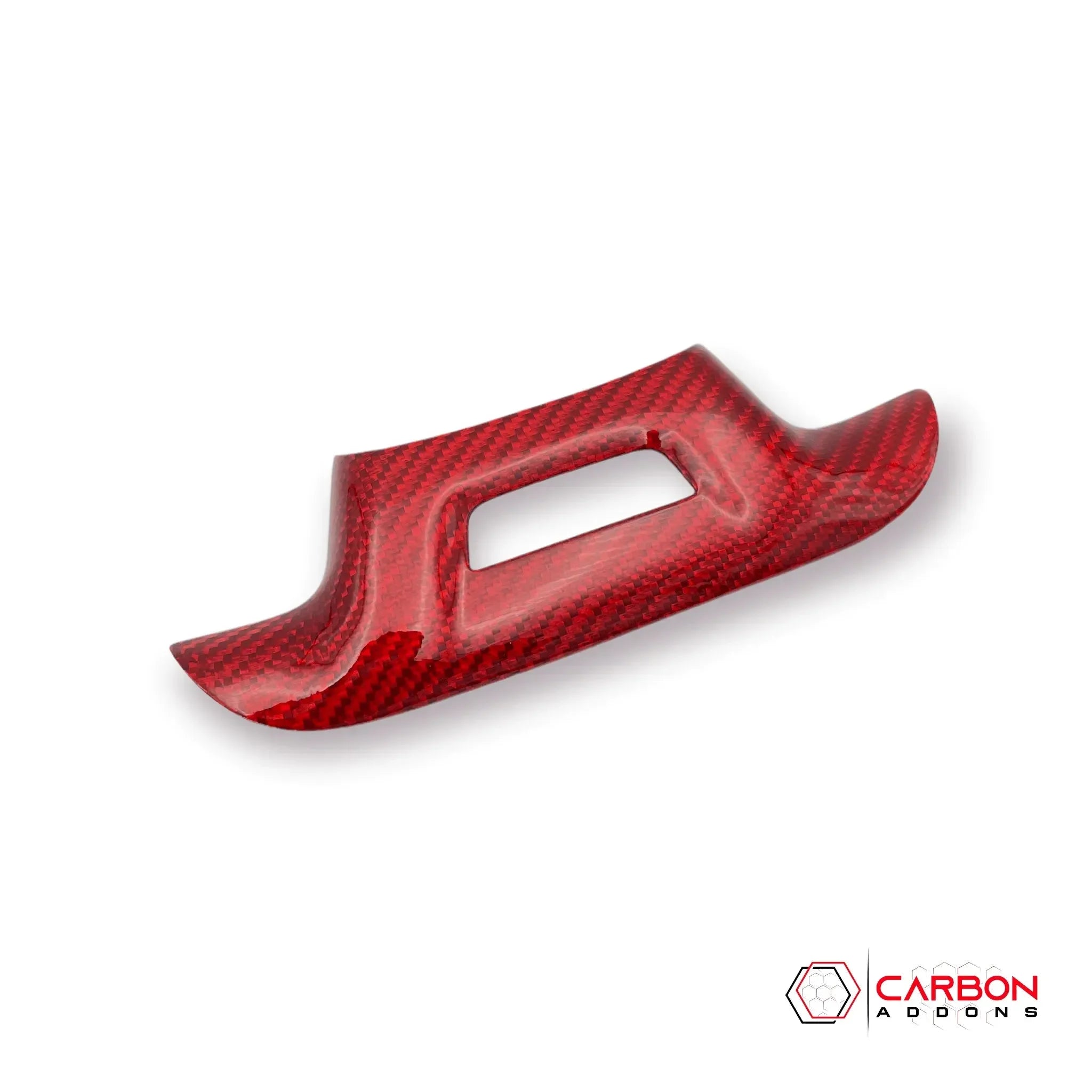 2016-2024 Camaro Carbon Fiber Lower Steering Wheel Emblem Trim Cover - carbonaddons Carbon Fiber Parts, Accessories, Upgrades, Mods