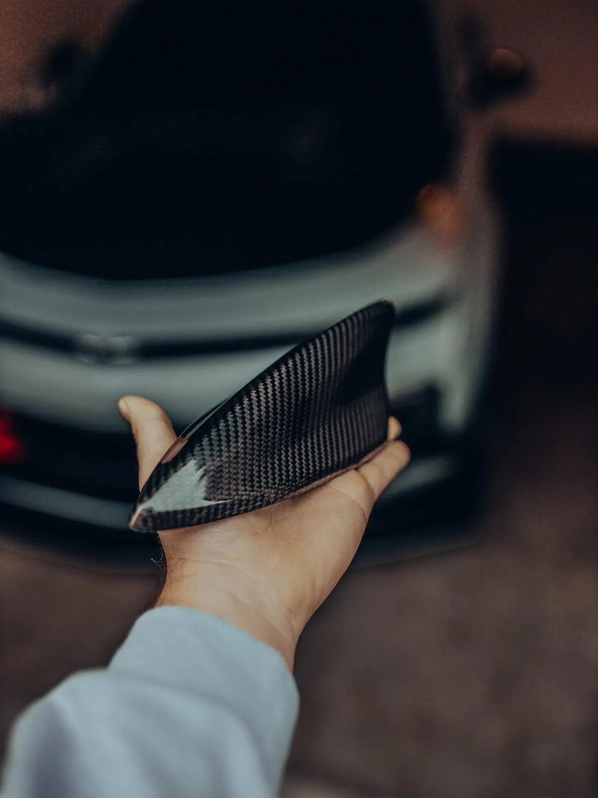 2016-2024 Camaro Carbon Fiber Shark Fin Antenna Cover - carbonaddons Carbon Fiber Parts, Accessories, Upgrades, Mods
