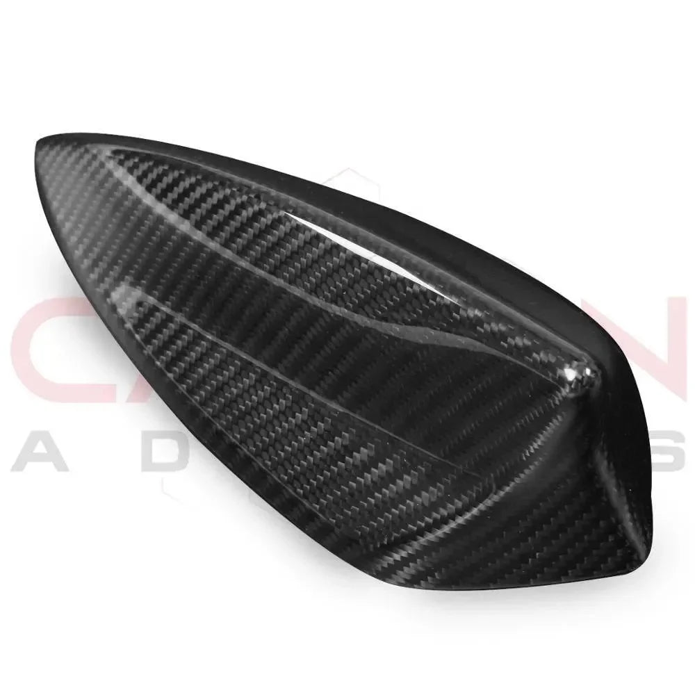 Real carbon fiber side mirror cover for American vehicles, glossy weave finish