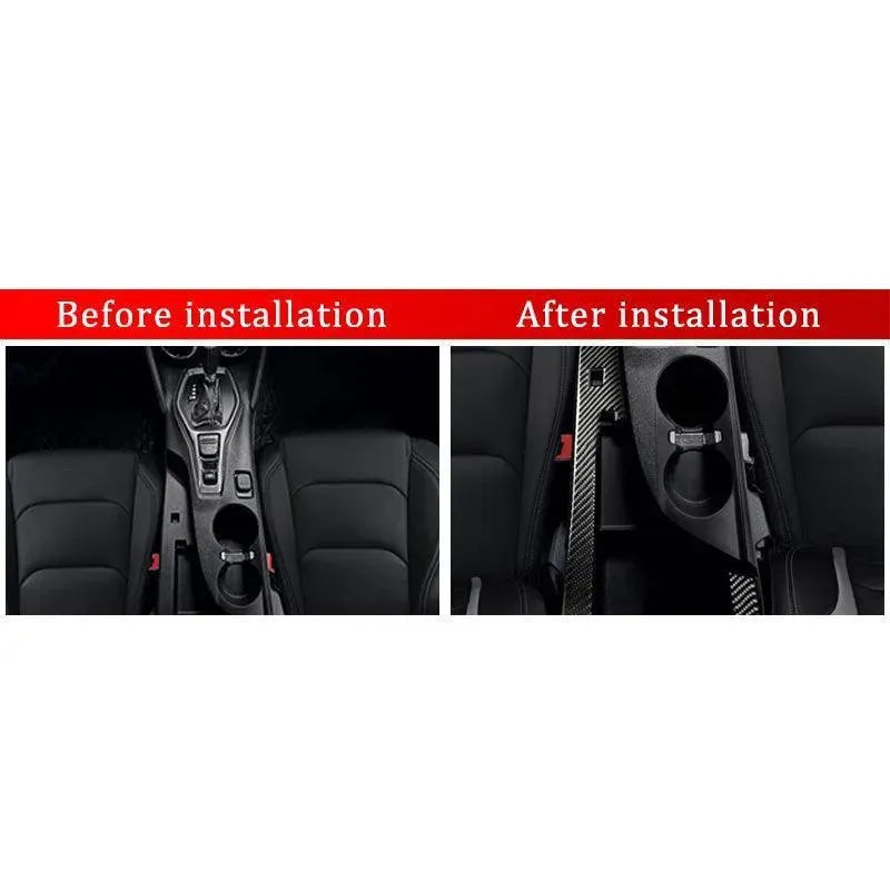 2016-2024 Camaro Real Carbon Fiber Center compartment Trim Overlay - carbonaddons Carbon Fiber Parts, Accessories, Upgrades, Mods