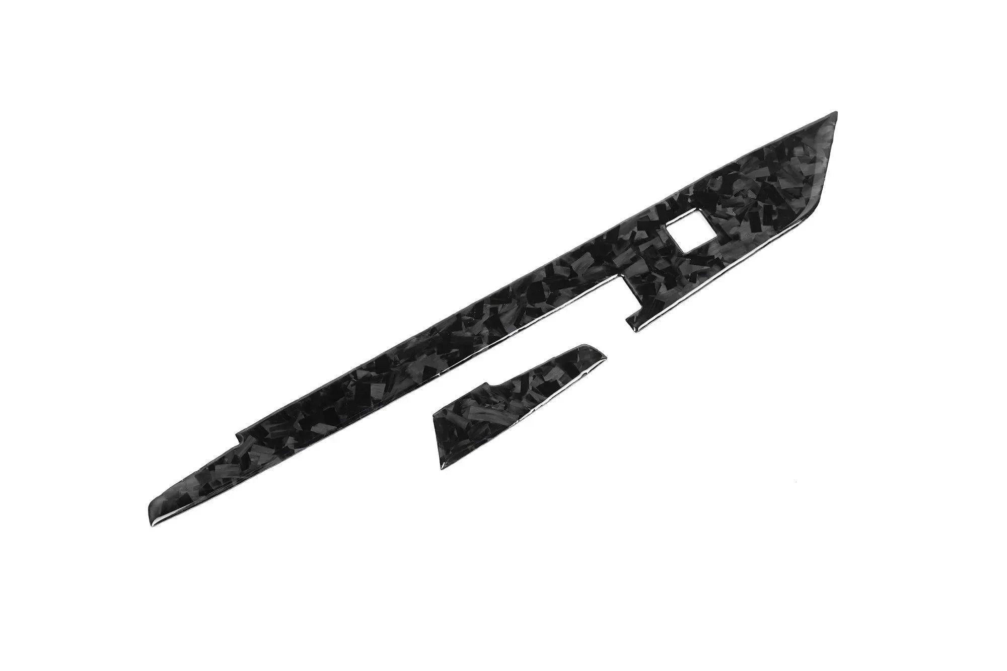 Real carbon fiber automotive trim pieces for interior or exterior customization