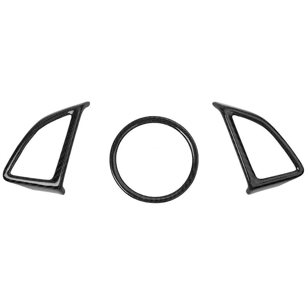 2016-2024 Camaro Steering Wheel and Airbag Chrome Delete Covers - carbonaddons Carbon Fiber Parts, Accessories, Upgrades, Mods