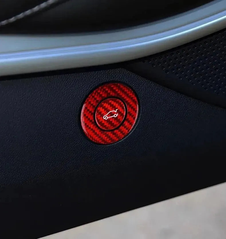 2016-2024 Camaros Carbon Fiber Trunk Release Button Cover - carbonaddons Carbon Fiber Parts, Accessories, Upgrades, Mods