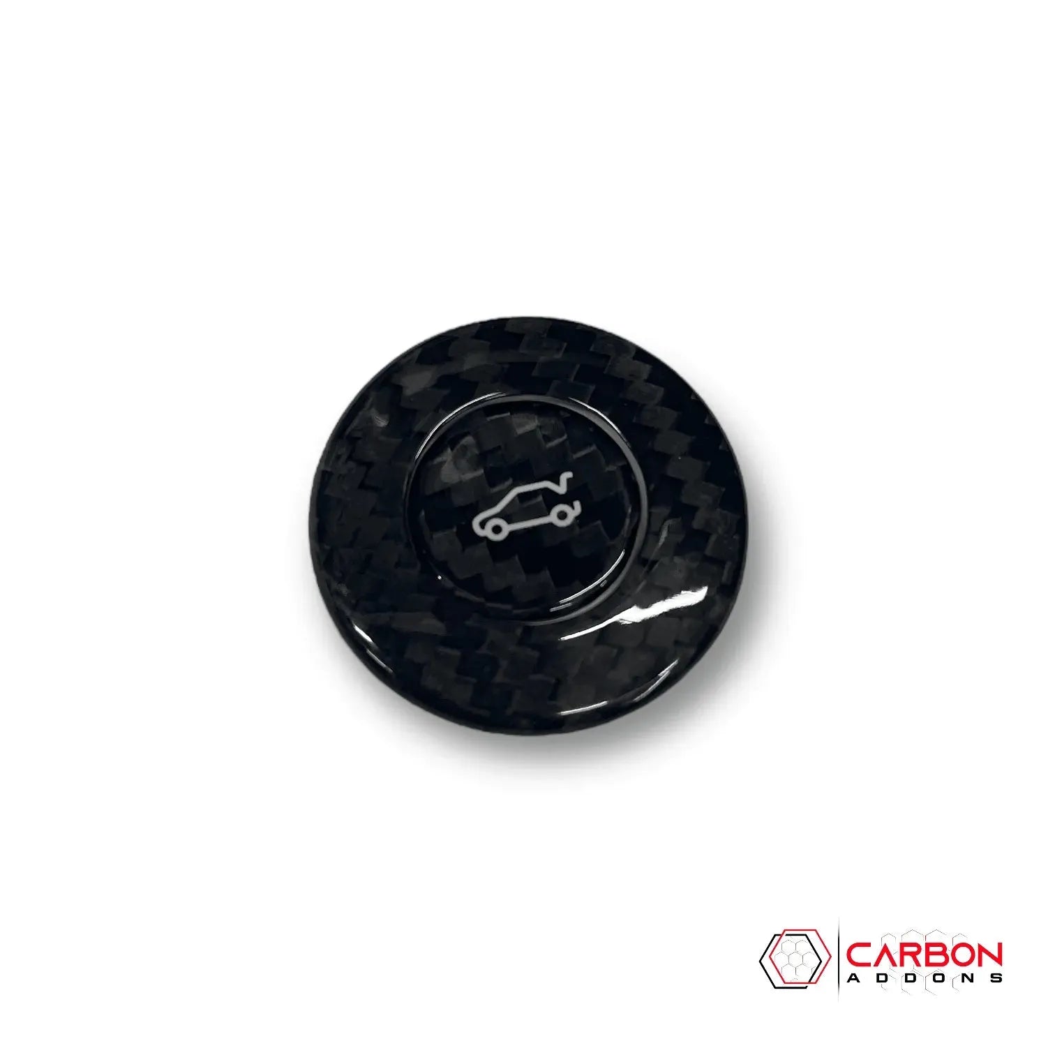 2016-2024 Camaros Carbon Fiber Trunk Release Button Cover - carbonaddons Carbon Fiber Parts, Accessories, Upgrades, Mods