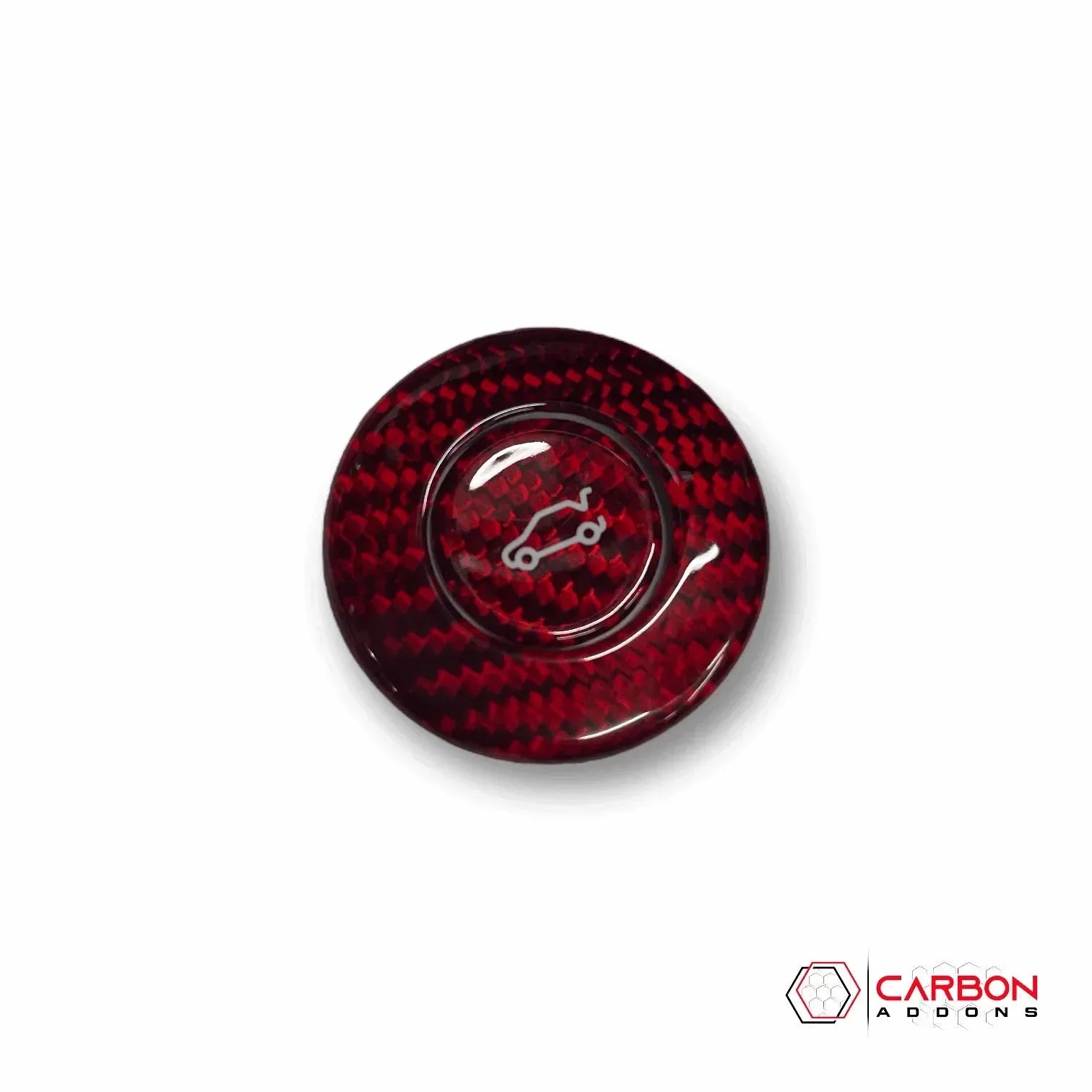 2016-2024 Camaros Carbon Fiber Trunk Release Button Cover - carbonaddons Carbon Fiber Parts, Accessories, Upgrades, Mods