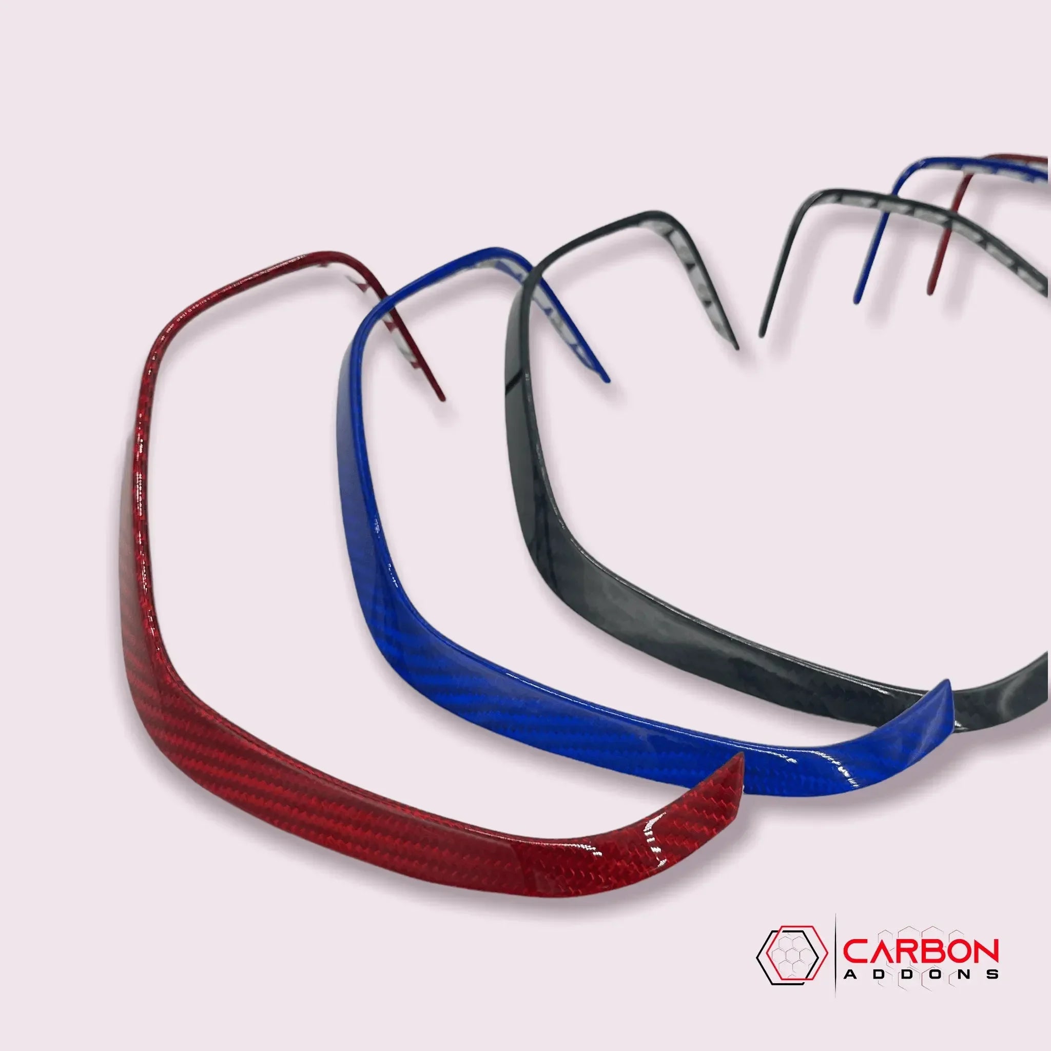 2016-2024 Carbon Fiber Gauge Cluster Bezel Chrome Delete Cover - carbonaddons Carbon Fiber Parts, Accessories, Upgrades, Mods