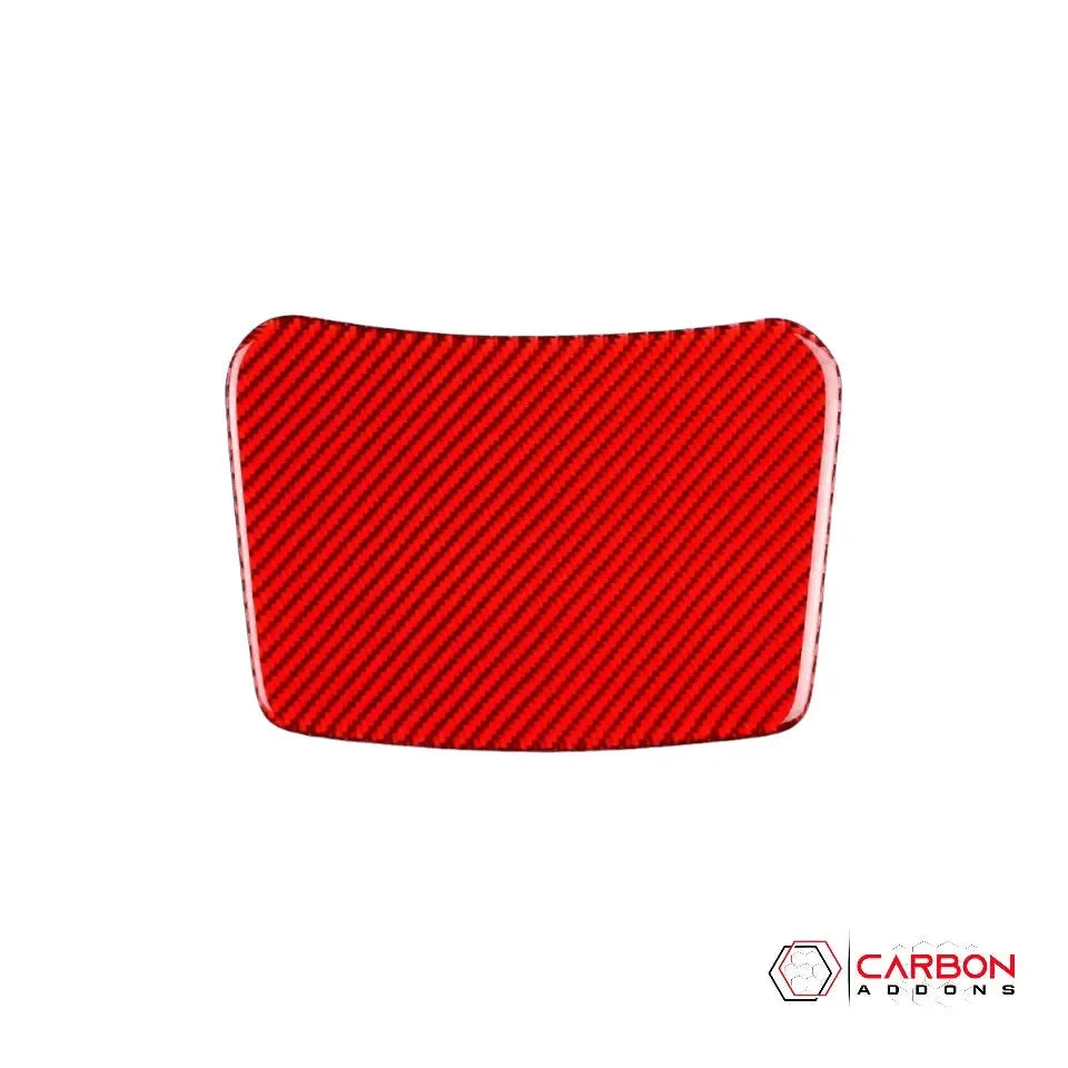 2016-2024 Chevy Camaro Carbon Fiber Interior Rear Seat Storage Trim Overlay - carbonaddons Carbon Fiber Parts, Accessories, Upgrades, Mods