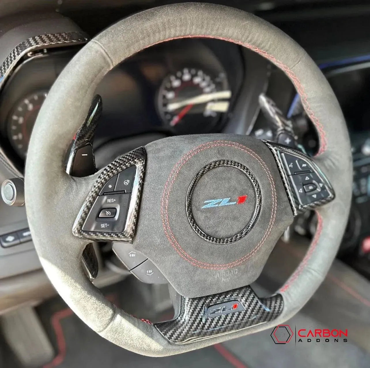 2016-2024 Chevy Camaro Custom Airbag Housing Cover - carbonaddons Carbon Fiber Parts, Accessories, Upgrades, Mods