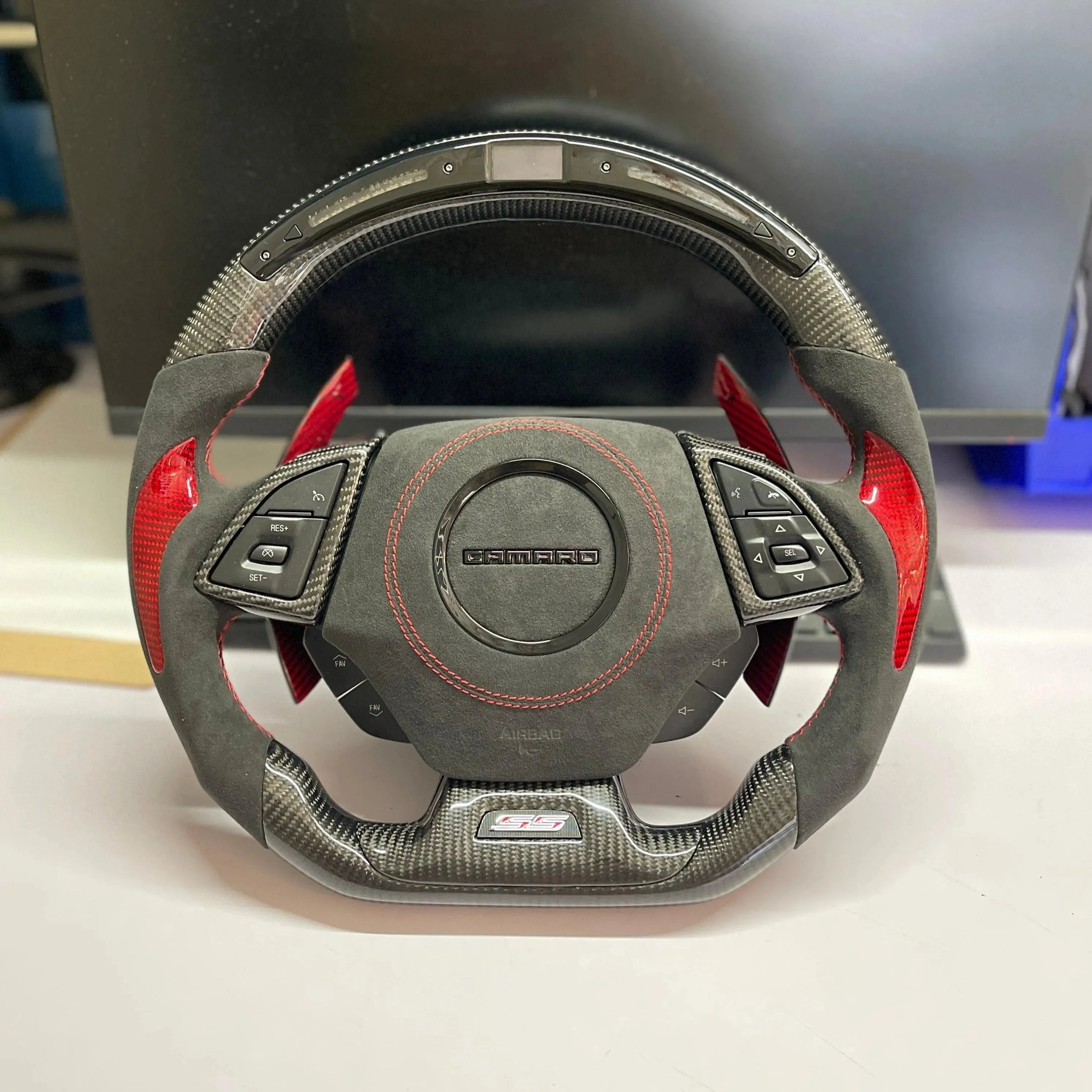 2016-2024 Chevy Camaro Custom Airbag Housing Cover - carbonaddons Carbon Fiber Parts, Accessories, Upgrades, Mods