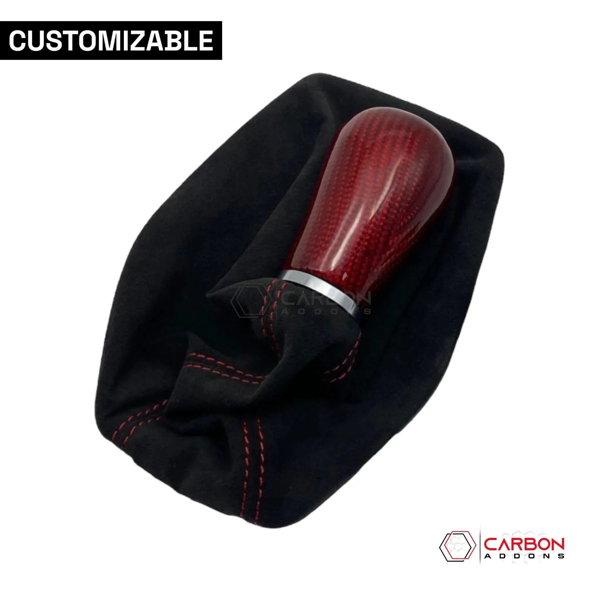 2016-2024 Chevy Camaro Custom Carbon Fiber Manual Shift Knob - carbonaddons Carbon Fiber Parts, Accessories, Upgrades, Mods