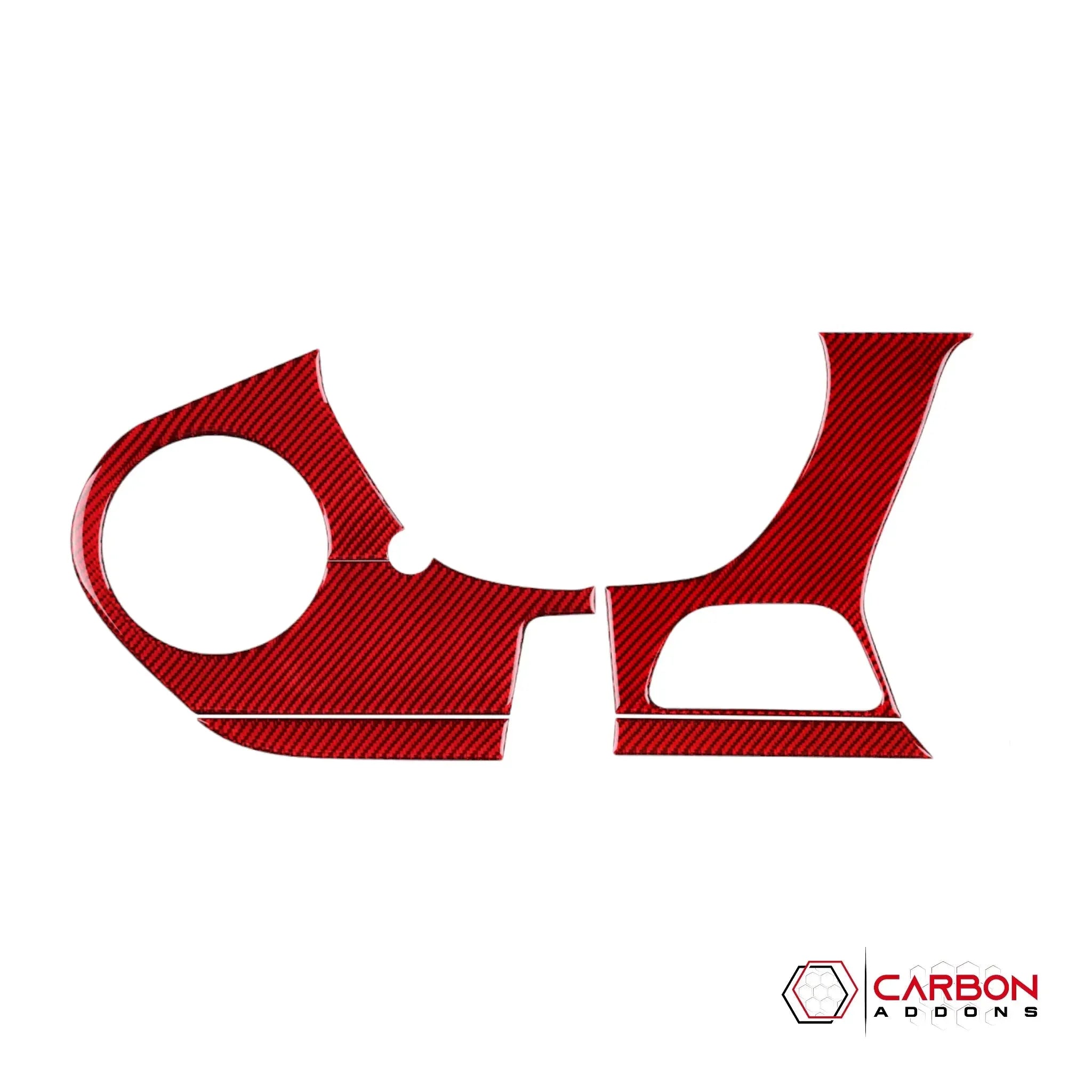 2016-2024 Chevy Camaro Real Carbon Fiber Driver Side Dash Overlay - carbonaddons Carbon Fiber Parts, Accessories, Upgrades, Mods
