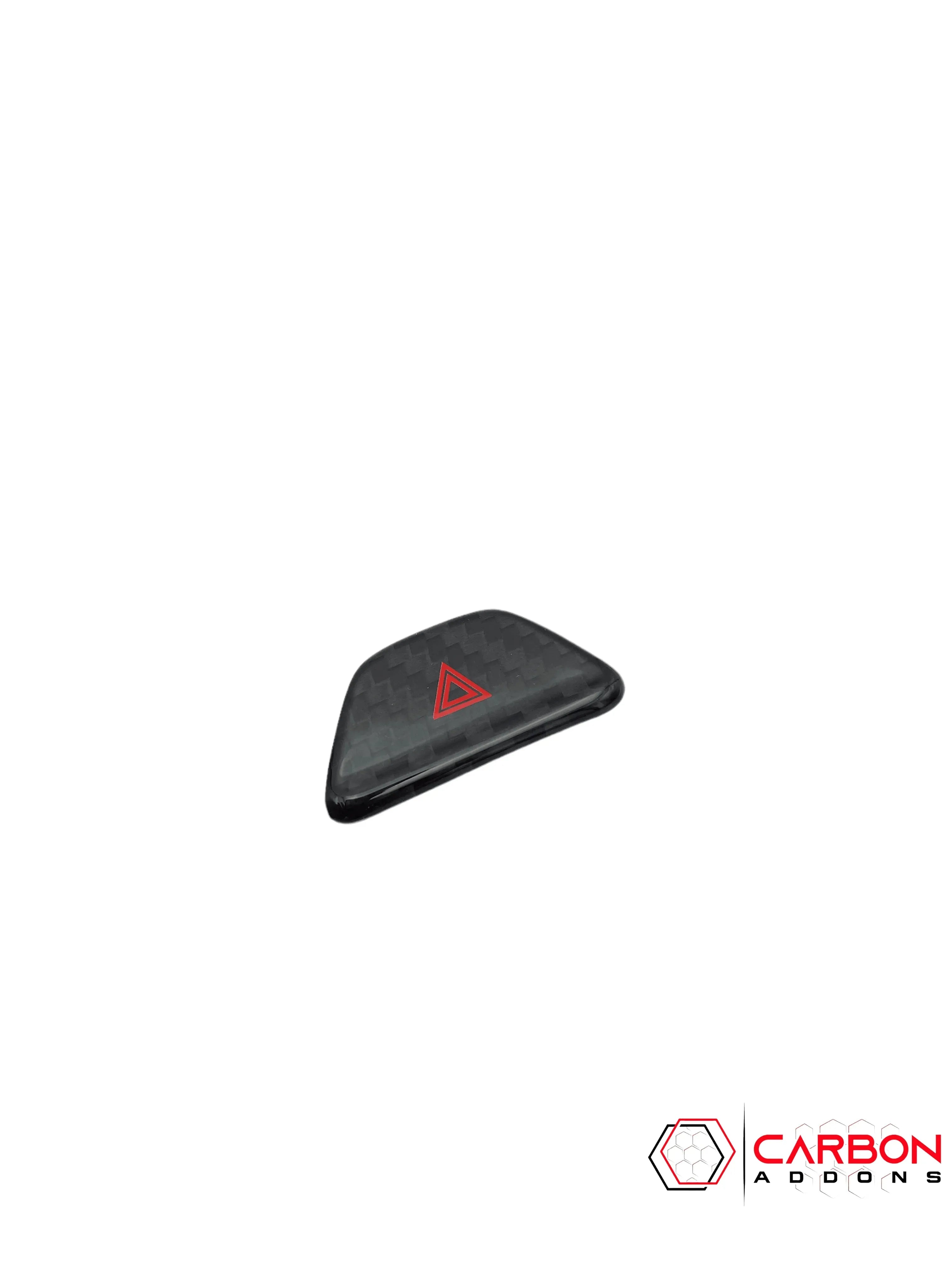 2016-2024 Chevy Camaro Real Carbon Fiber Interior Hazard Button Cover - carbonaddons Carbon Fiber Parts, Accessories, Upgrades, Mods