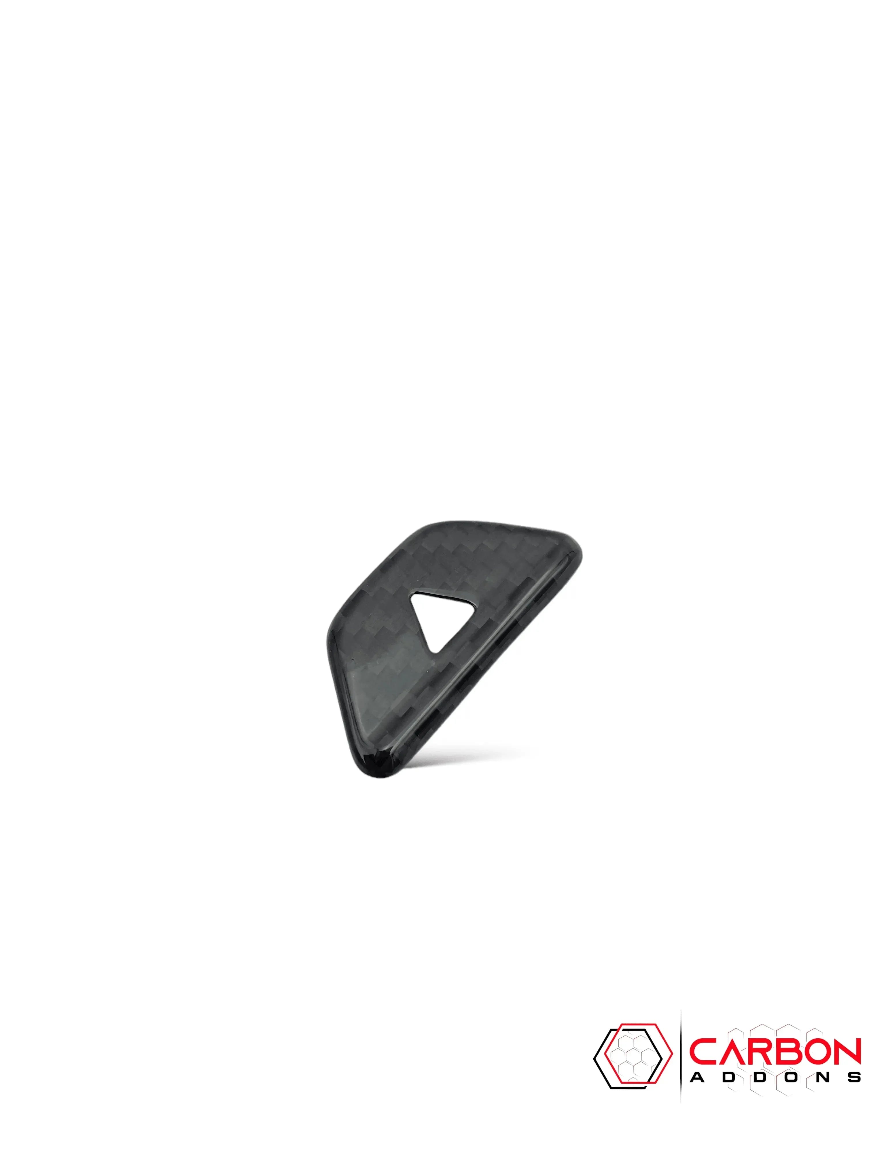 2016-2024 Chevy Camaro Real Carbon Fiber Interior Hazard Button Cover - carbonaddons Carbon Fiber Parts, Accessories, Upgrades, Mods