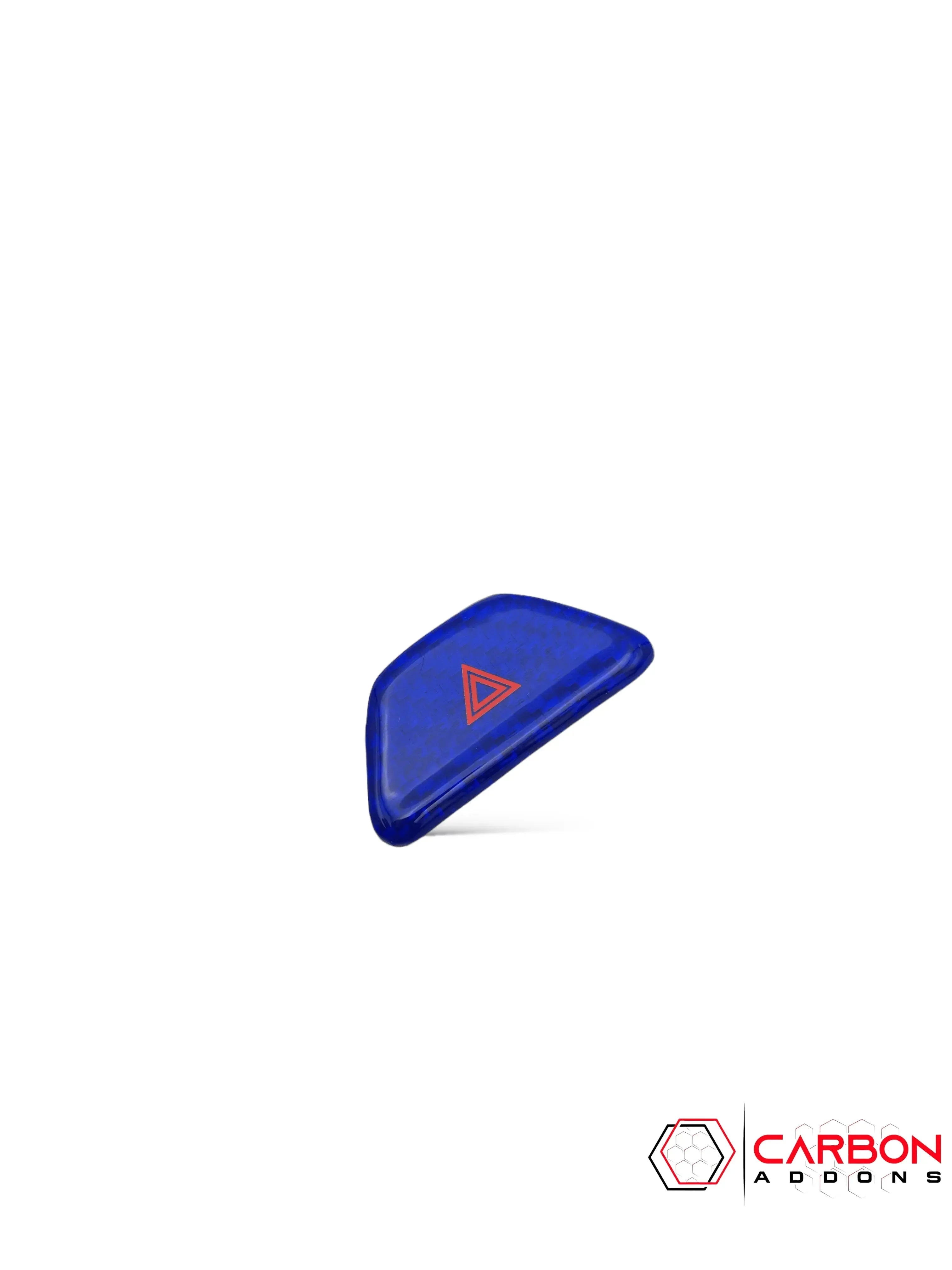 2016-2024 Chevy Camaro Real Carbon Fiber Interior Hazard Button Cover - carbonaddons Carbon Fiber Parts, Accessories, Upgrades, Mods