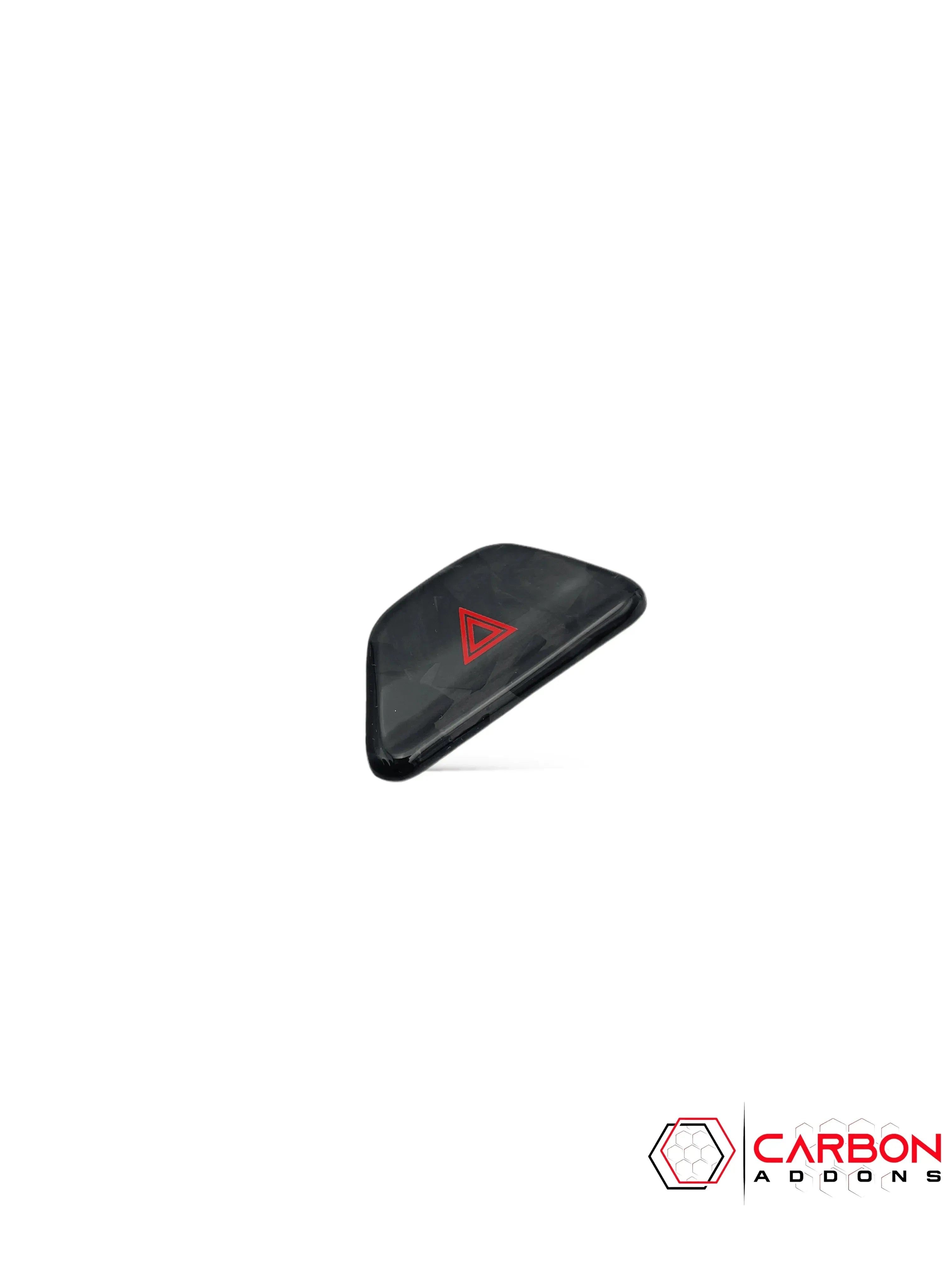 2016-2024 Chevy Camaro Real Carbon Fiber Interior Hazard Button Cover - carbonaddons Carbon Fiber Parts, Accessories, Upgrades, Mods