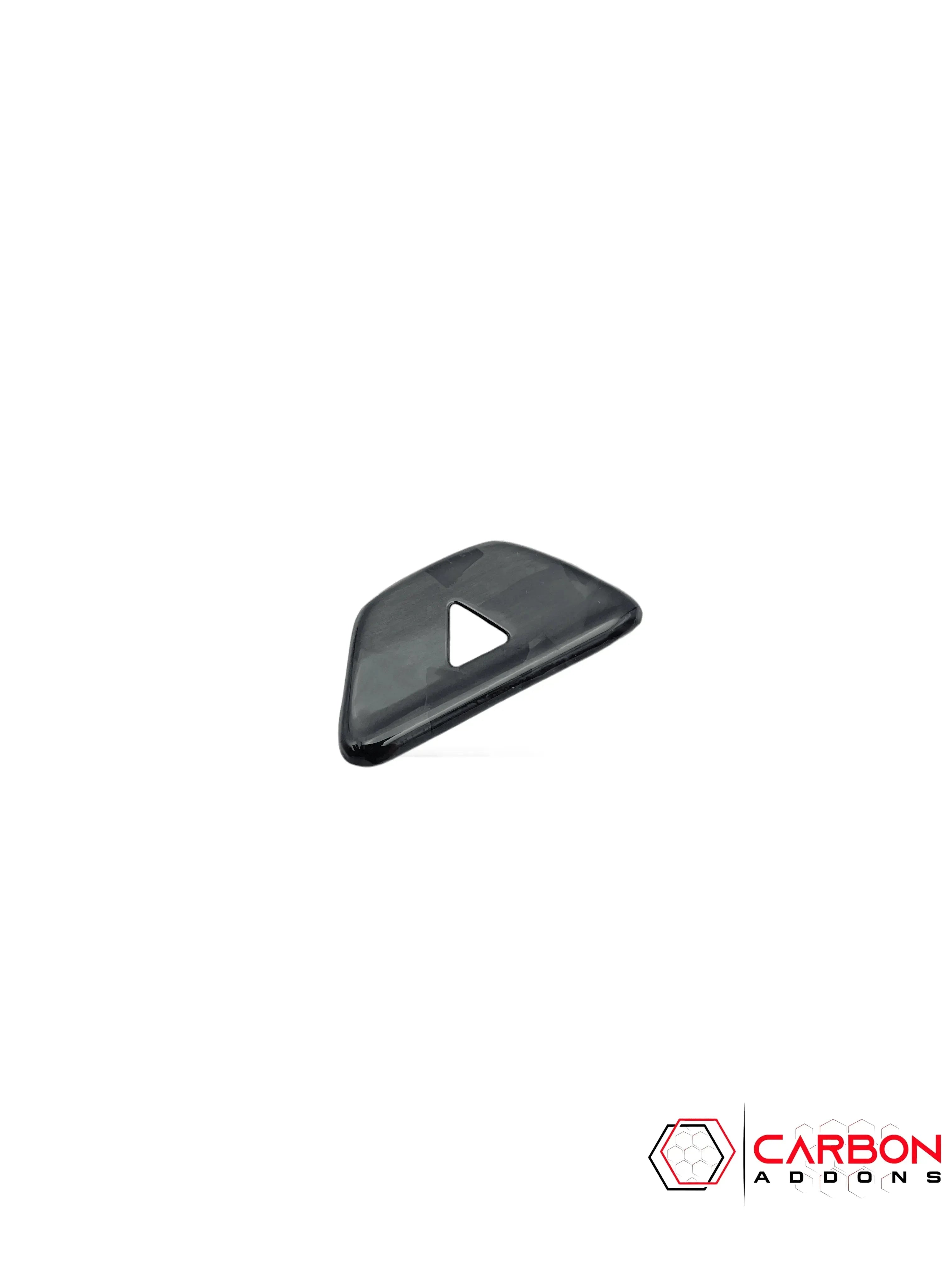 2016-2024 Chevy Camaro Real Carbon Fiber Interior Hazard Button Cover - carbonaddons Carbon Fiber Parts, Accessories, Upgrades, Mods