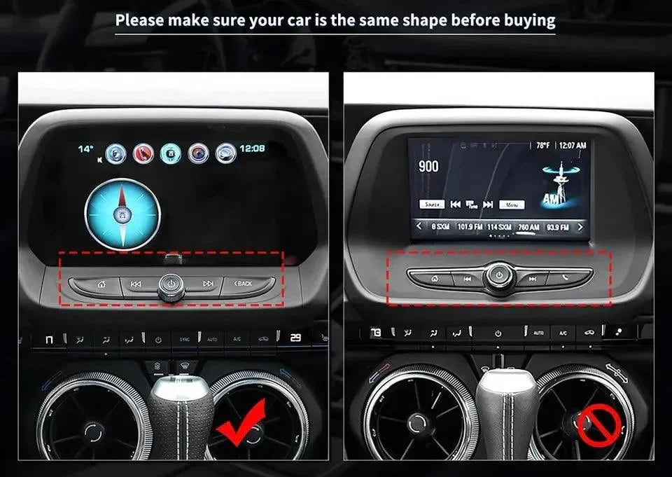 2016-2024 Chevy Camaro Real Carbon Fiber Interior Radio Navigation Button Covers - carbonaddons Carbon Fiber Parts, Accessories, Upgrades, Mods