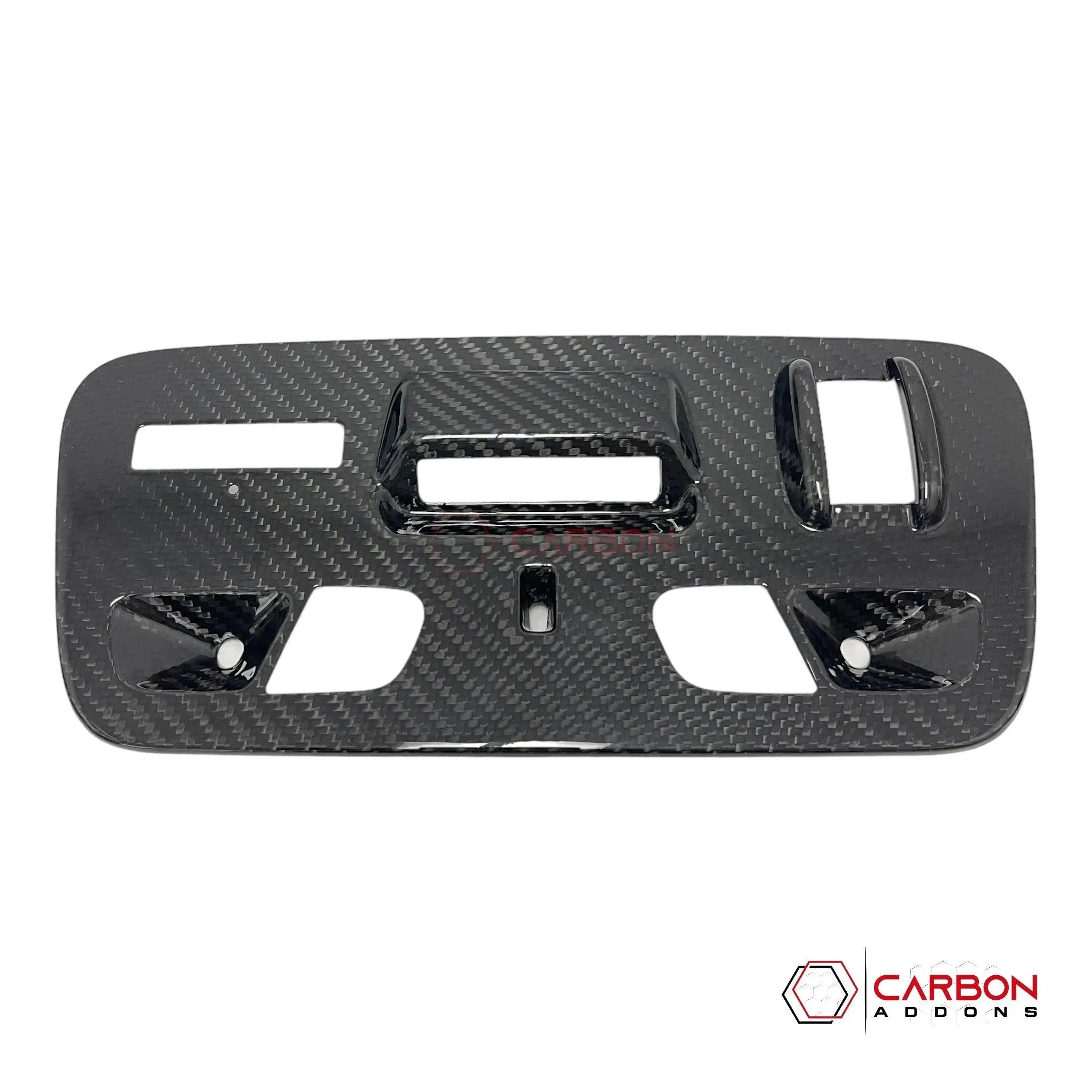 2016–2018 Camaro Real Carbon Fiber Over Head Dome Light Trim Covers - carbonaddons Carbon Fiber Parts, Accessories, Upgrades, Mods