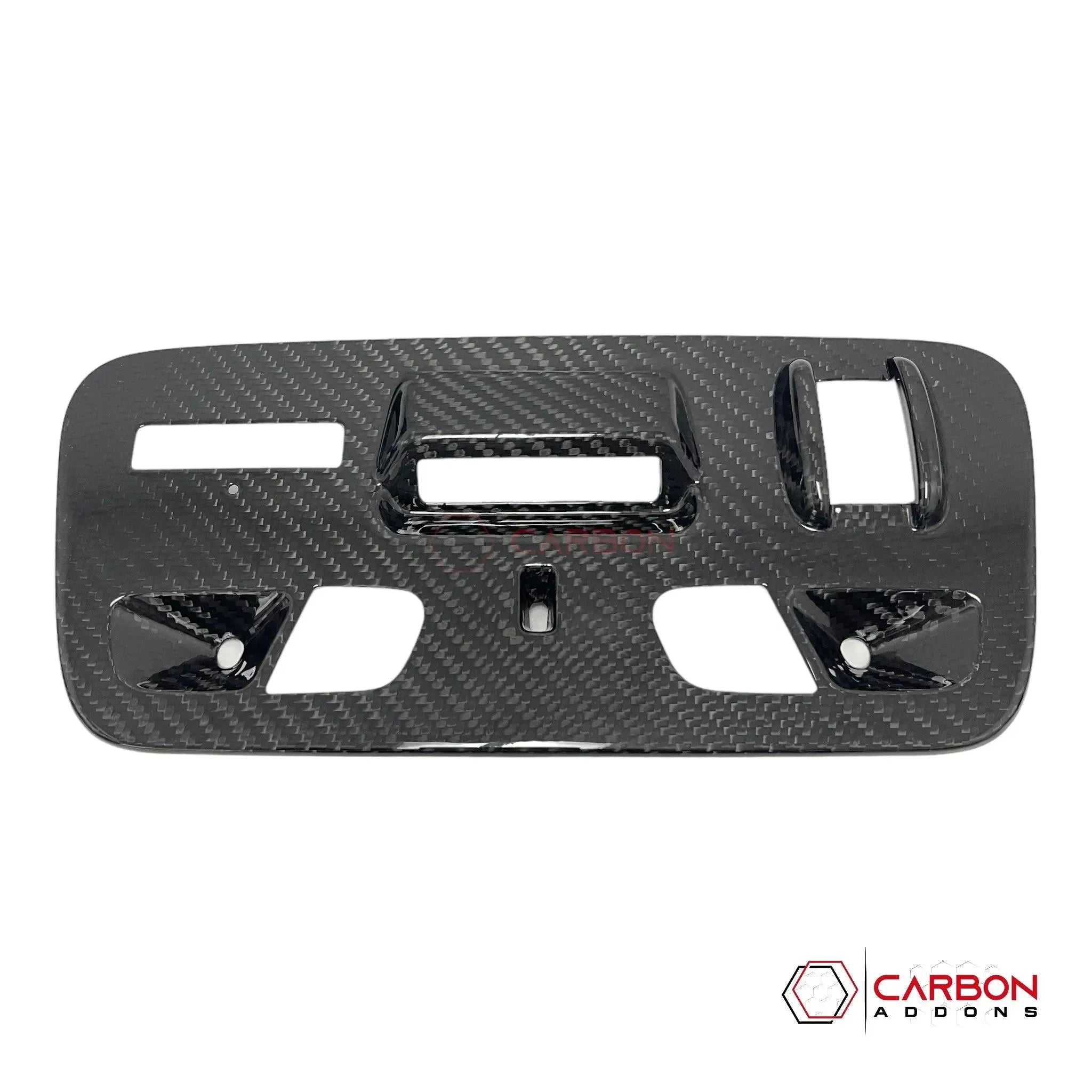 2016–2018 Camaro Real Carbon Fiber Over Head Dome Light Trim Covers - carbonaddons Carbon Fiber Parts, Accessories, Upgrades, Mods